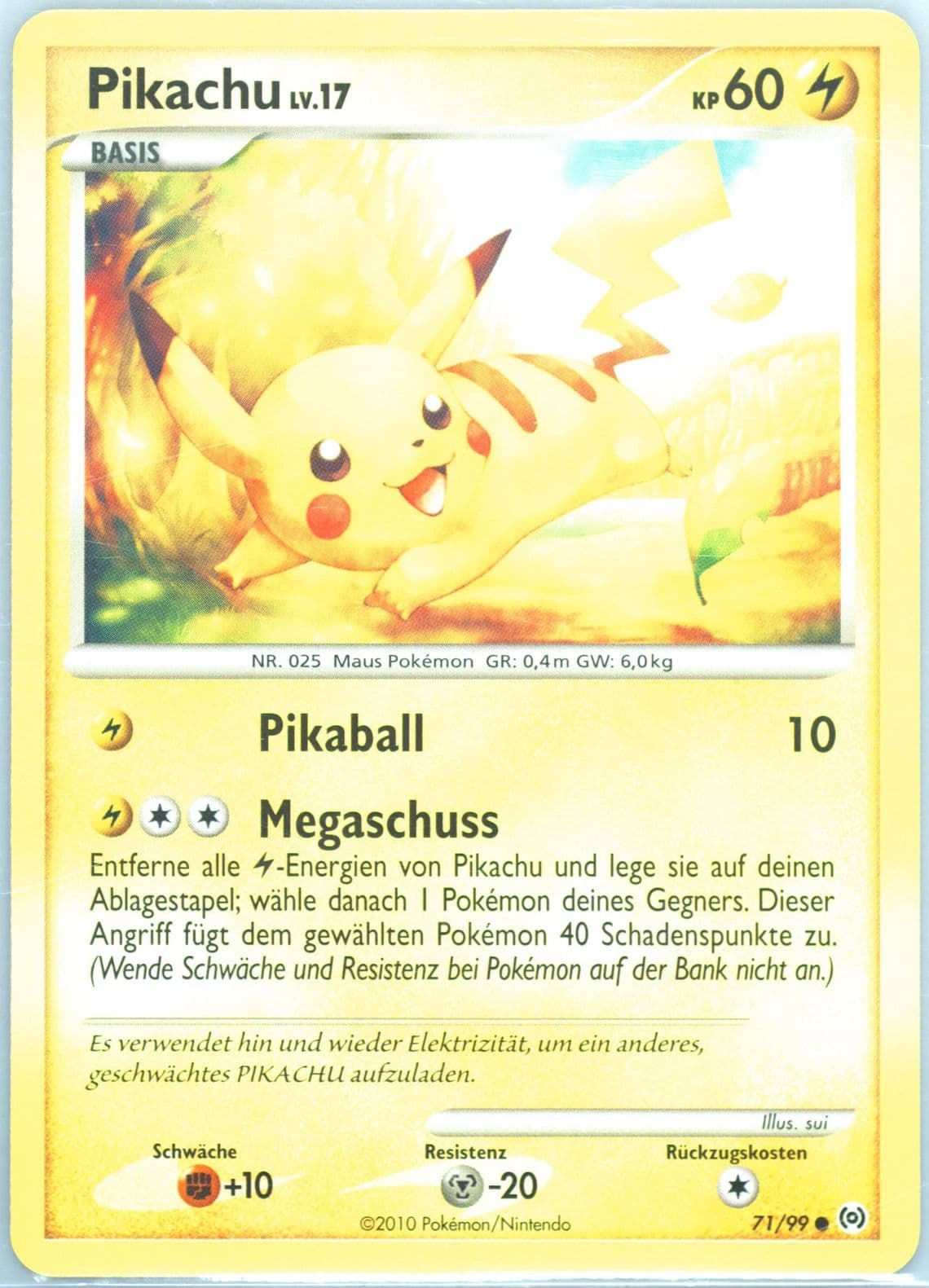 Pikachu (71) 2010 Pokemon Platinum Arceus German