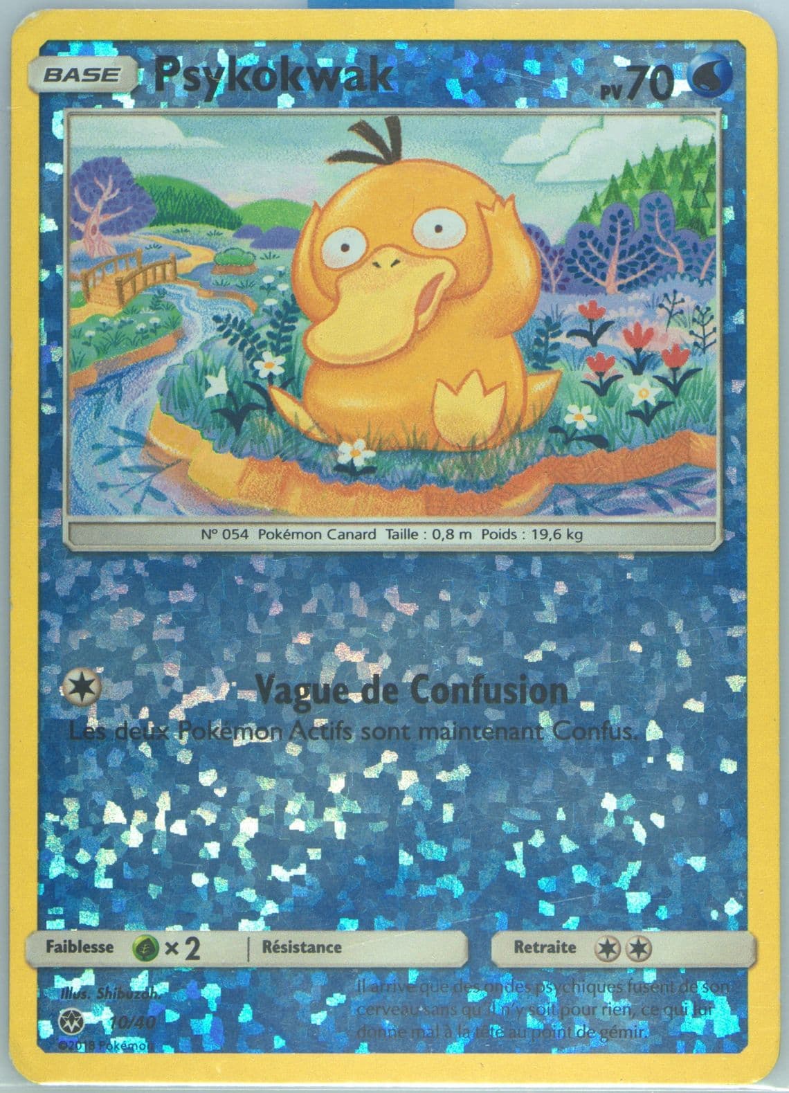 Psykokwak-Reverse Foil (10) 2018 Pokemon French Mcdonald's Collection