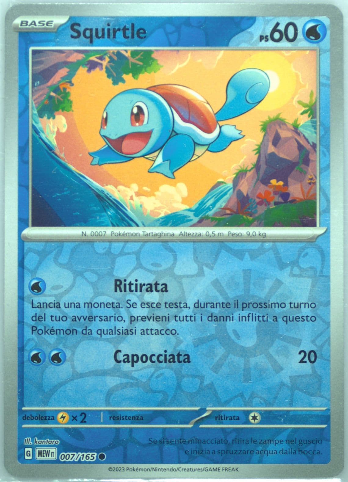Squirtle Reverse Holo (007) 2023 Pokemon Italian Mew It-151