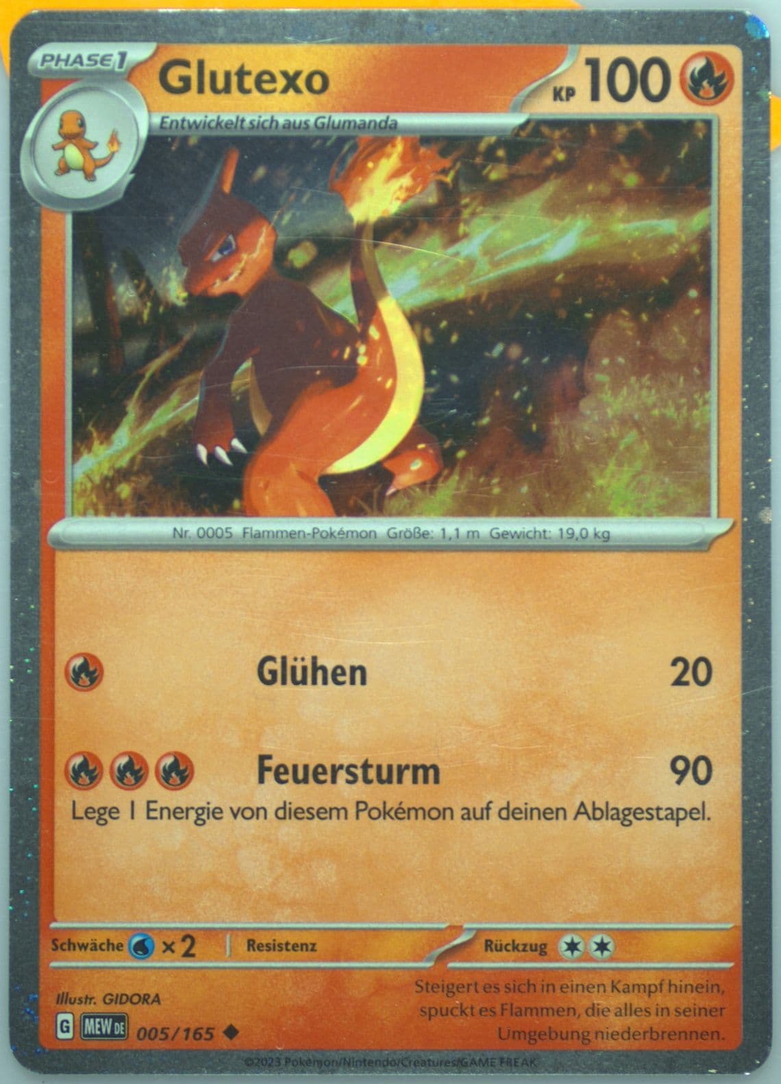 Charmeleon Charizard EX Super-Premium Collection (005) 2023 Pokemon German Mew de-151