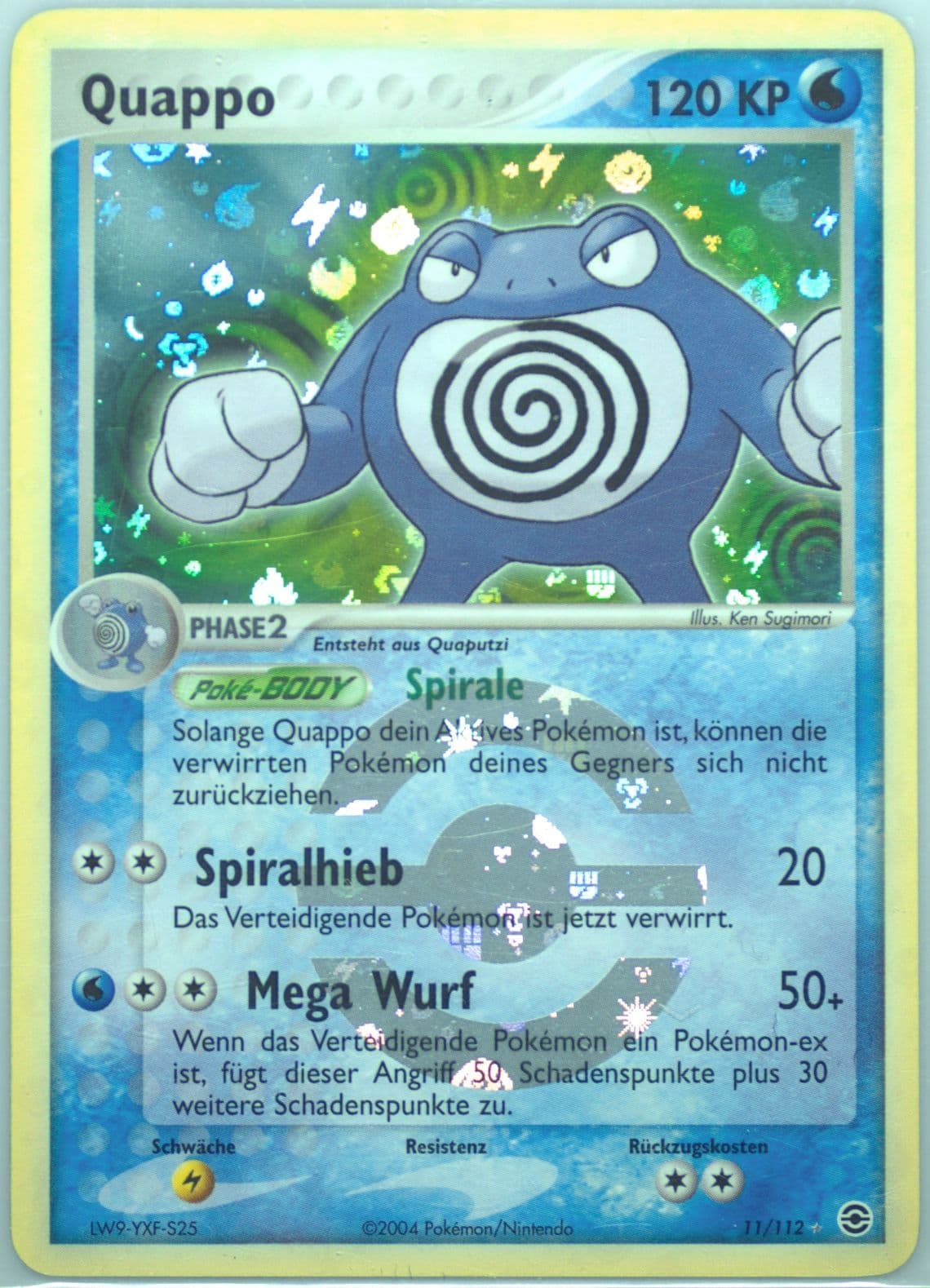 Quappo-Reverse Foil German (11) 2004 Pokemon EX Fire Red & Leaf Green