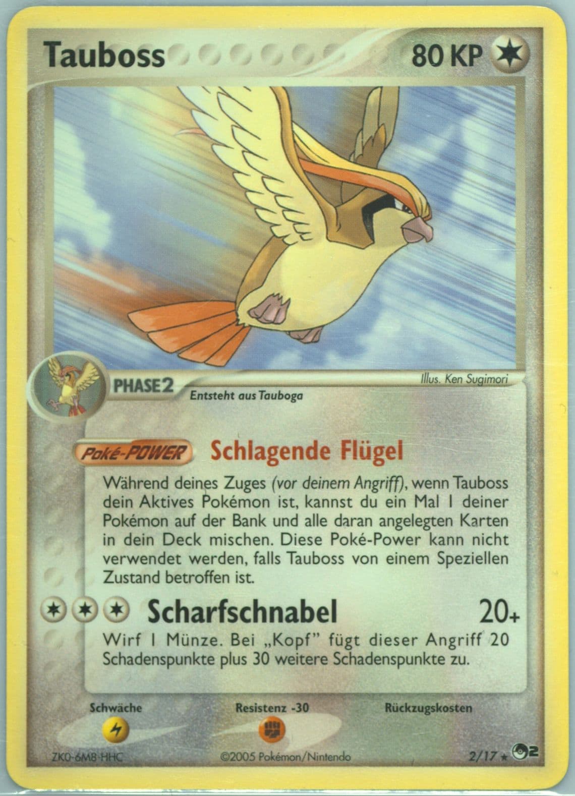 Tauboss German (2) 2005 Pokemon Pop Series 2