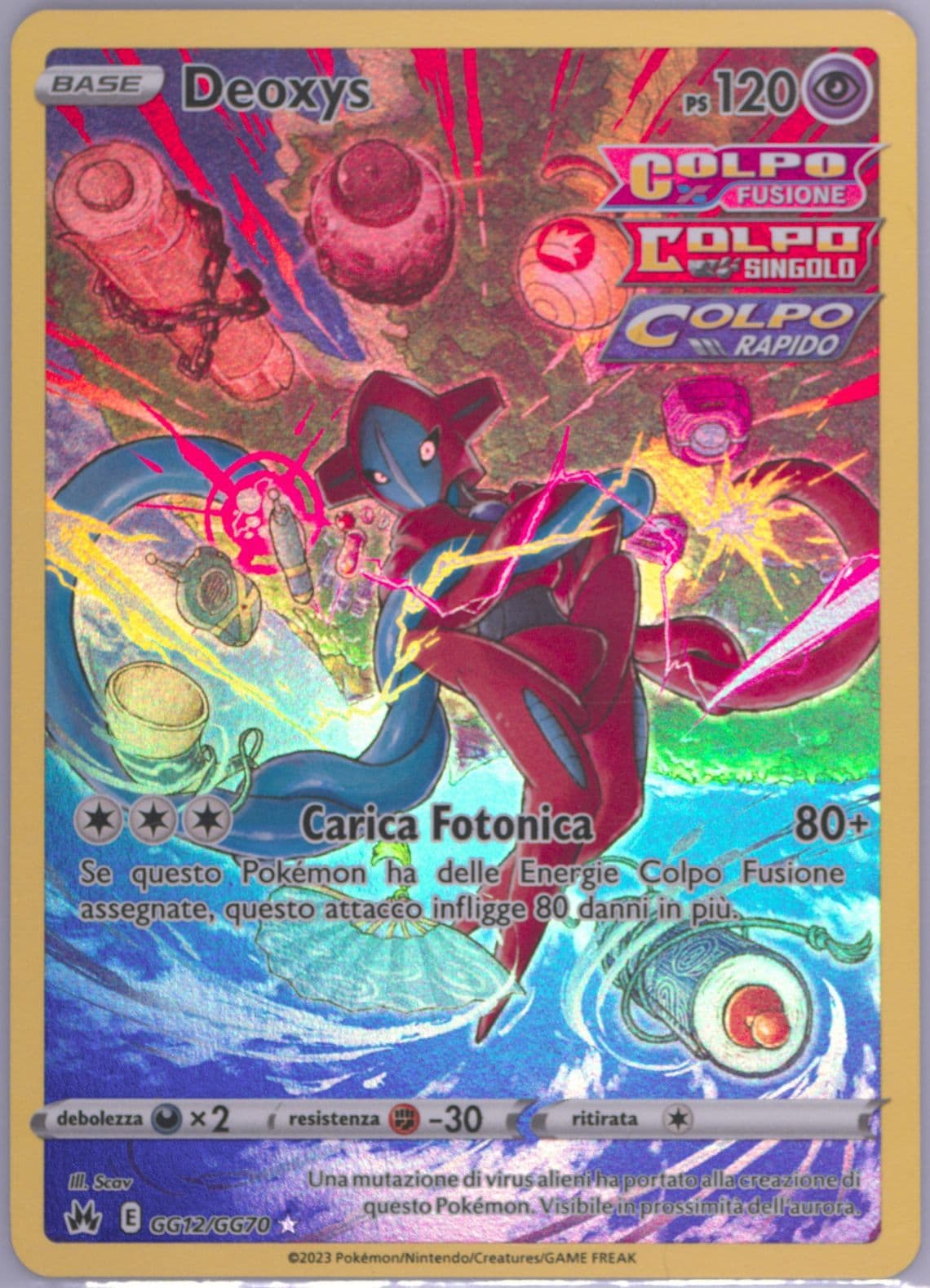 Full Art/Deoxys Italian (GG12) 2023 Pokemon Sword and Shield Crown Zenith