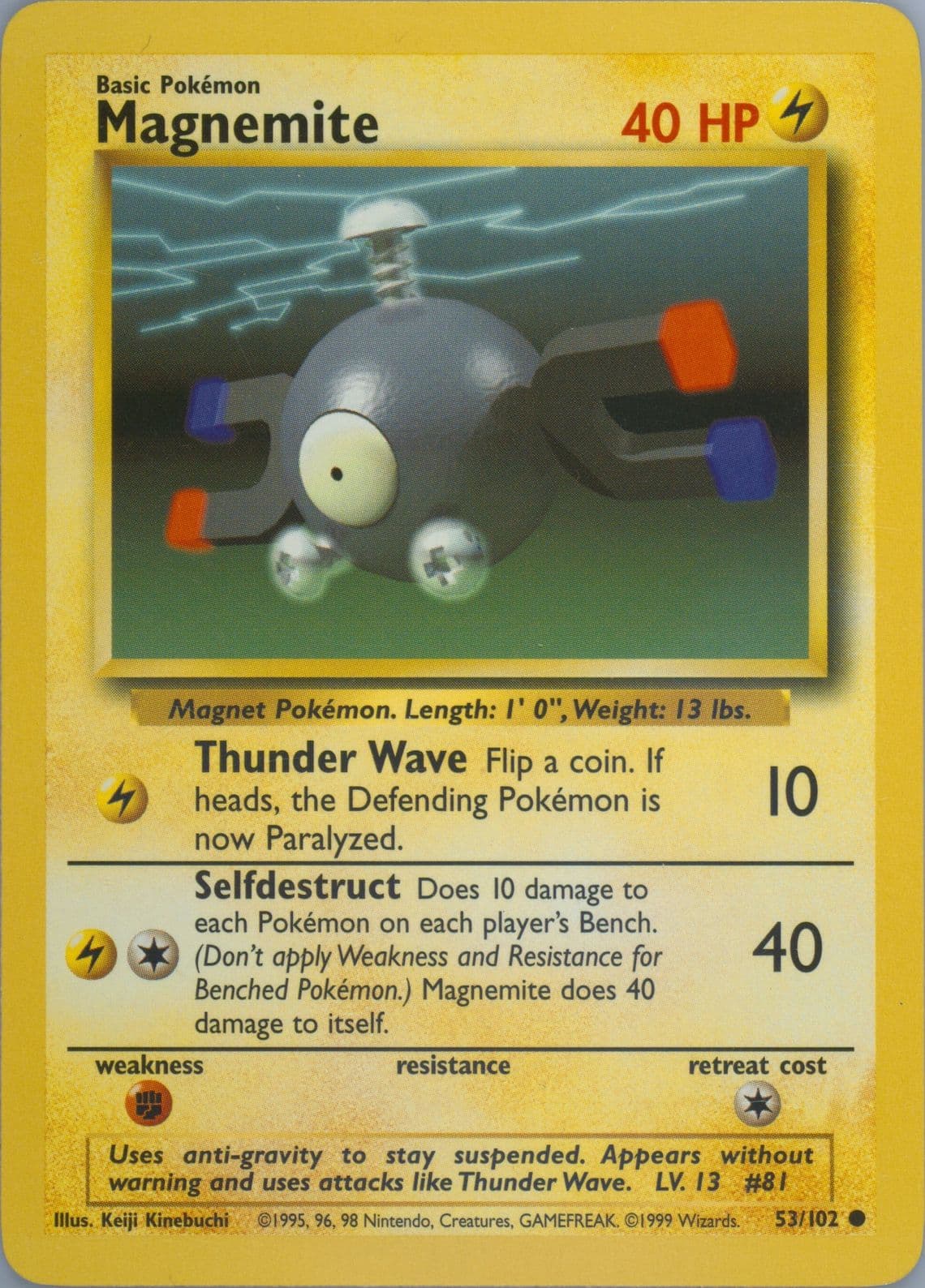 Magnemite (53) 1999 Pokemon Game