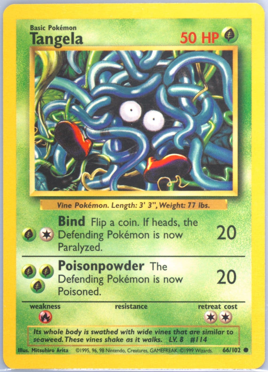 Tangela (66) 1999 Pokemon Game