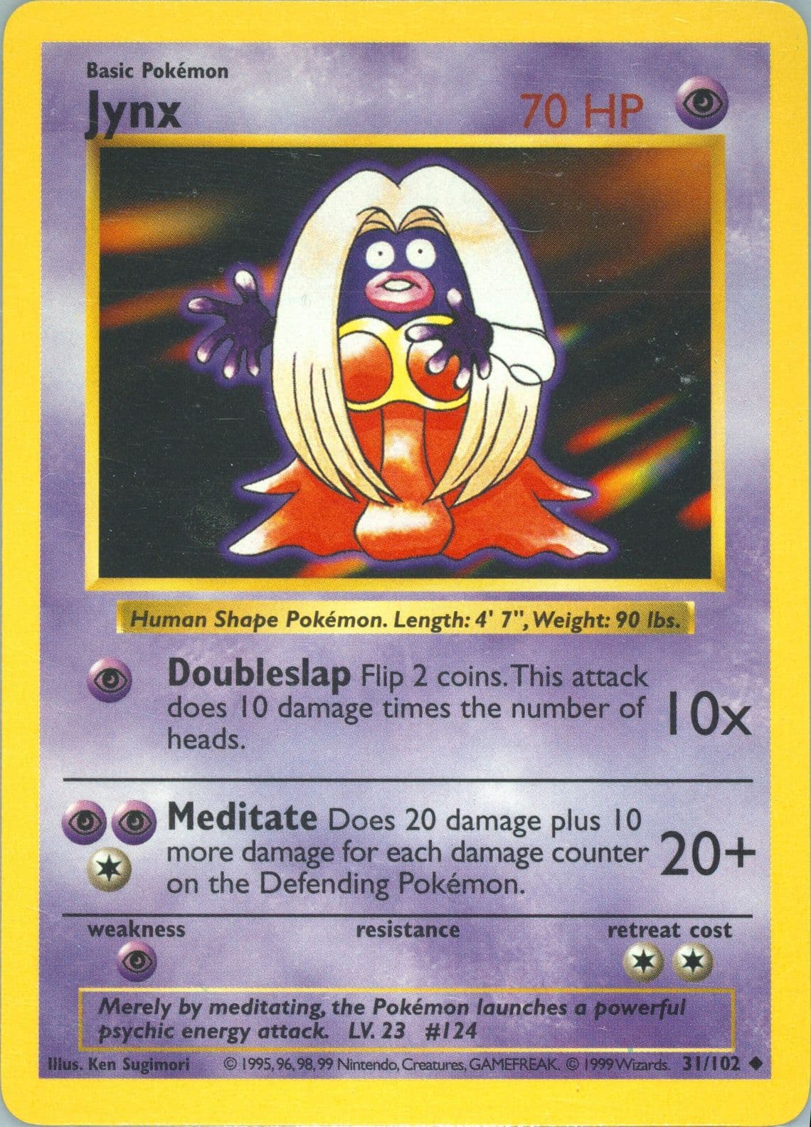 Jynx Shadowless (31) 1999 Pokemon Game