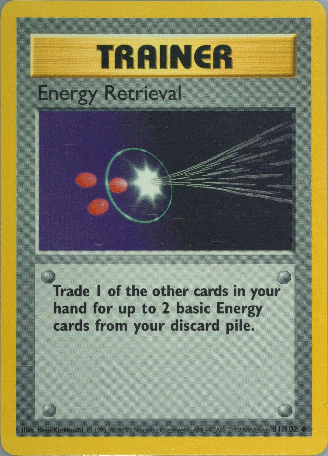 Energy Retrieval Shadowless (81) 1999 Pokemon Game