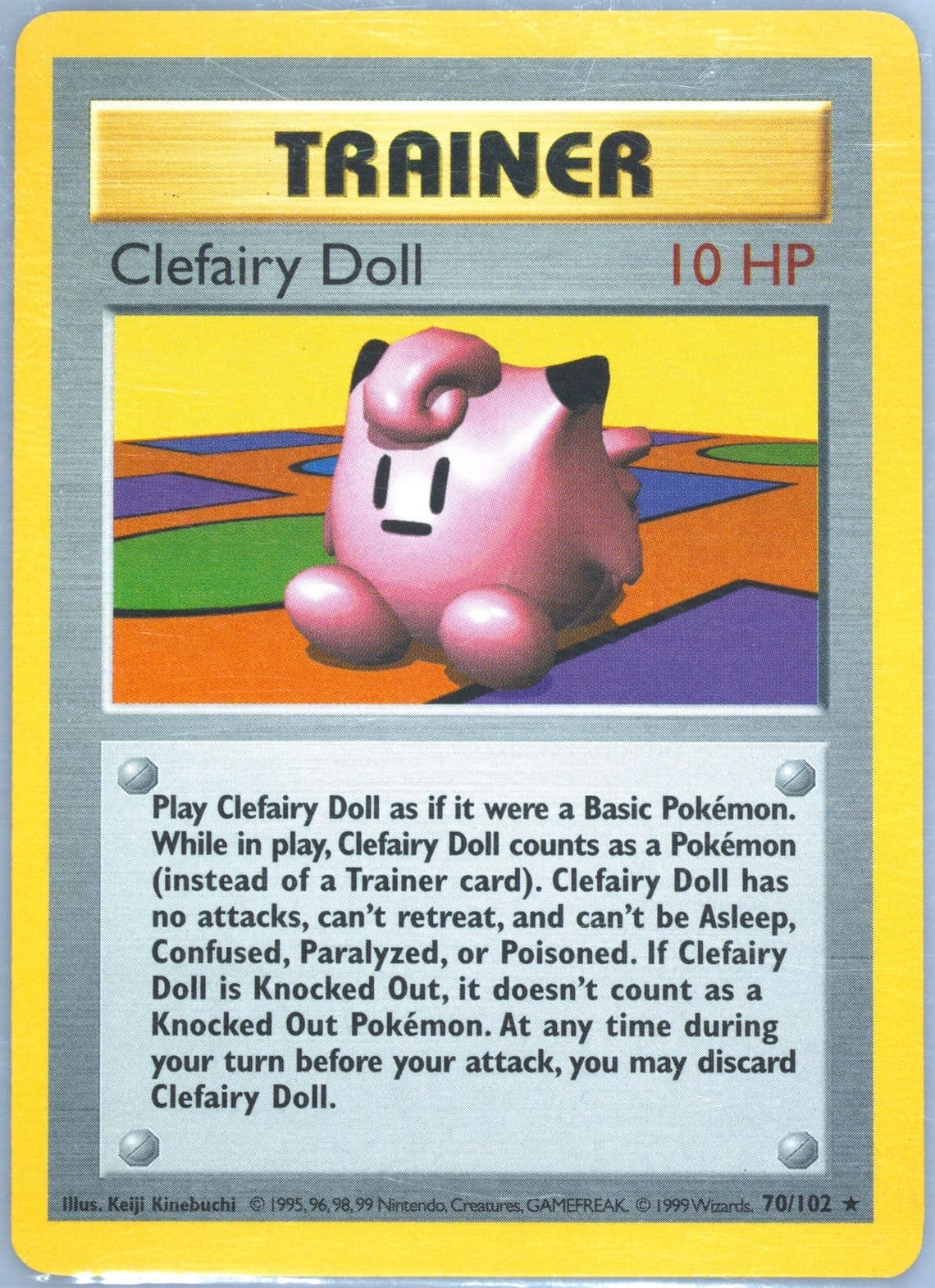 Clefairy Doll Shadowless (70) 1999 Pokemon Game