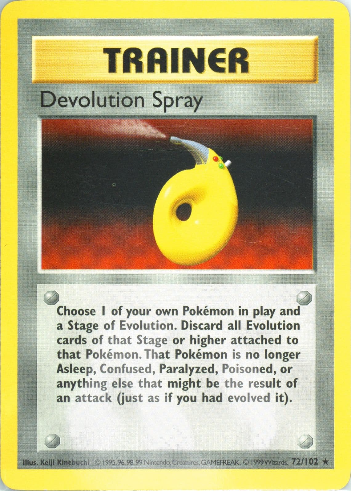 Devolution Spray Shadowless (72) 1999 Pokemon Game
