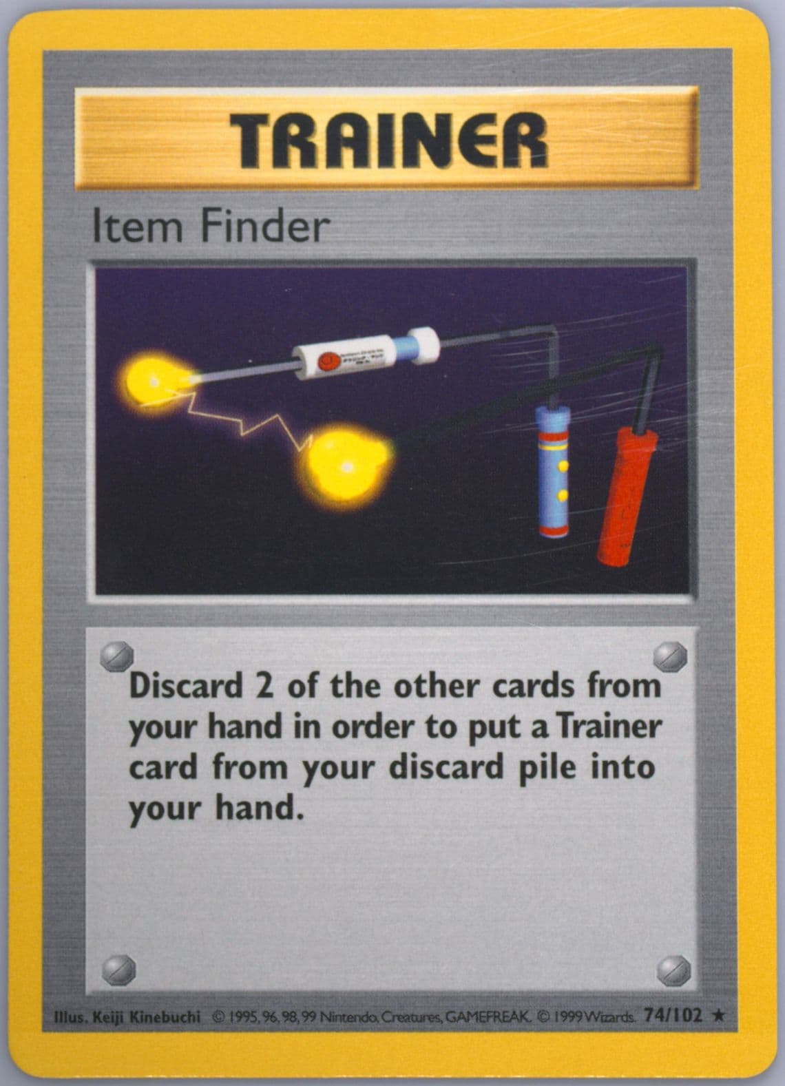 Item Finder Shadowless (74) 1999 Pokemon Game