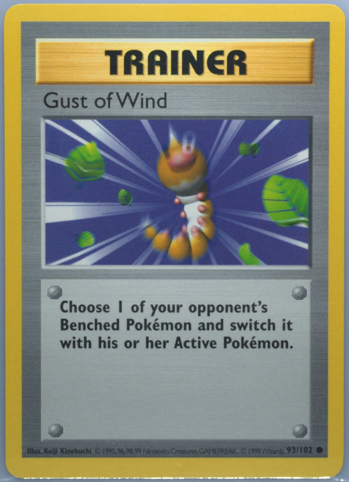 Gust of Wind Shadowless (93) 1999 Pokemon Game