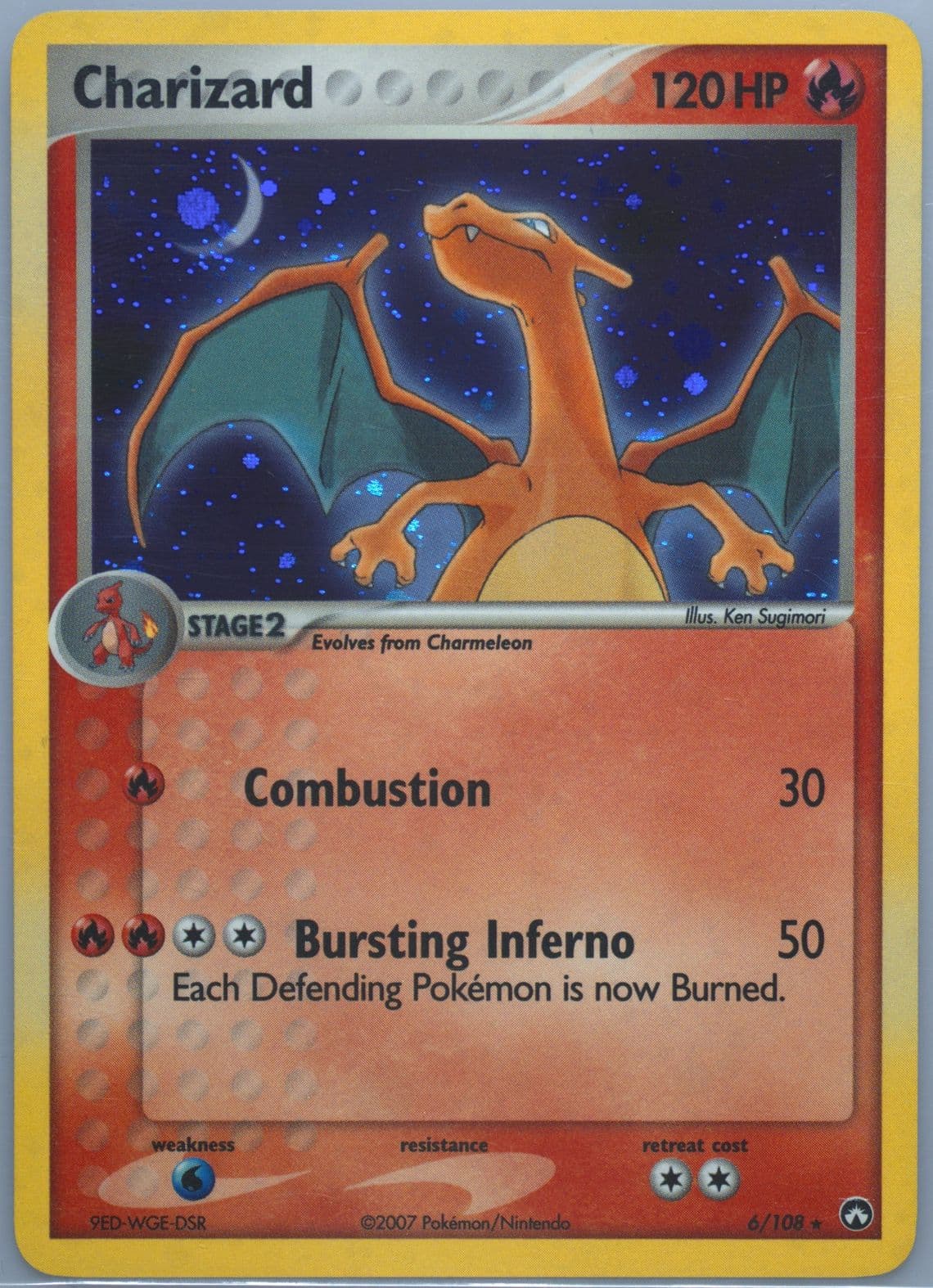 Charizard-Holo (6) 2007 Pokemon EX Power Keepers