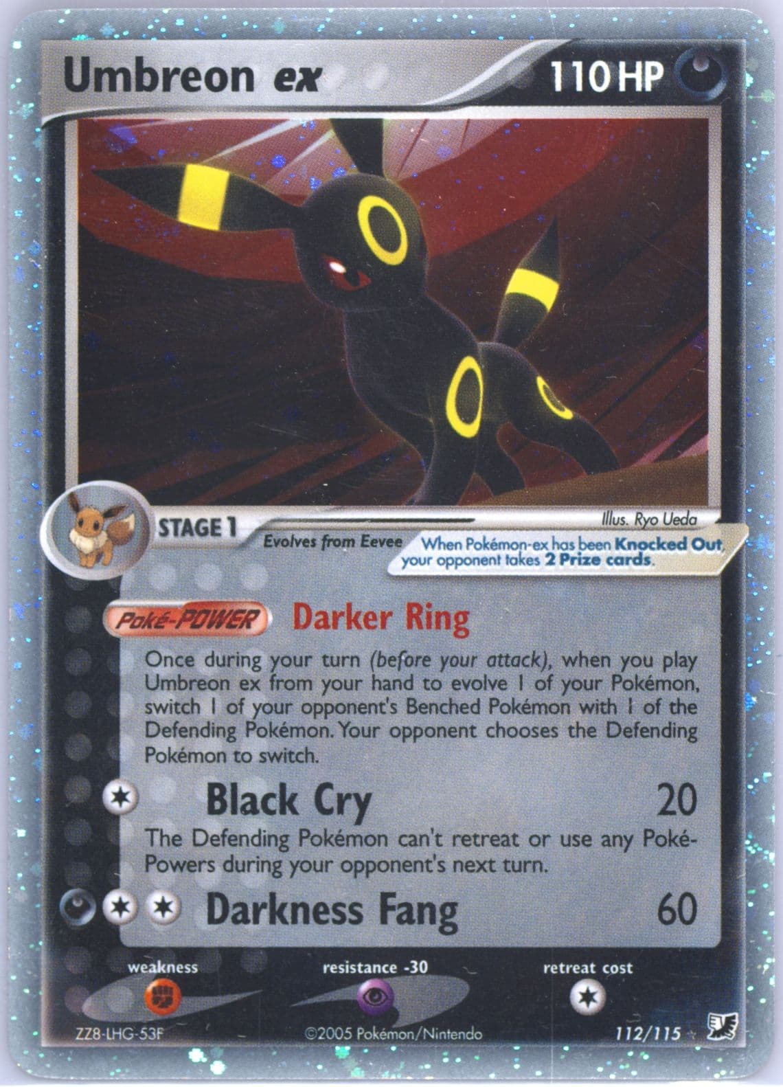 Umbreon EX-Holo (112) 2005 Pokemon EX Unseen Forces