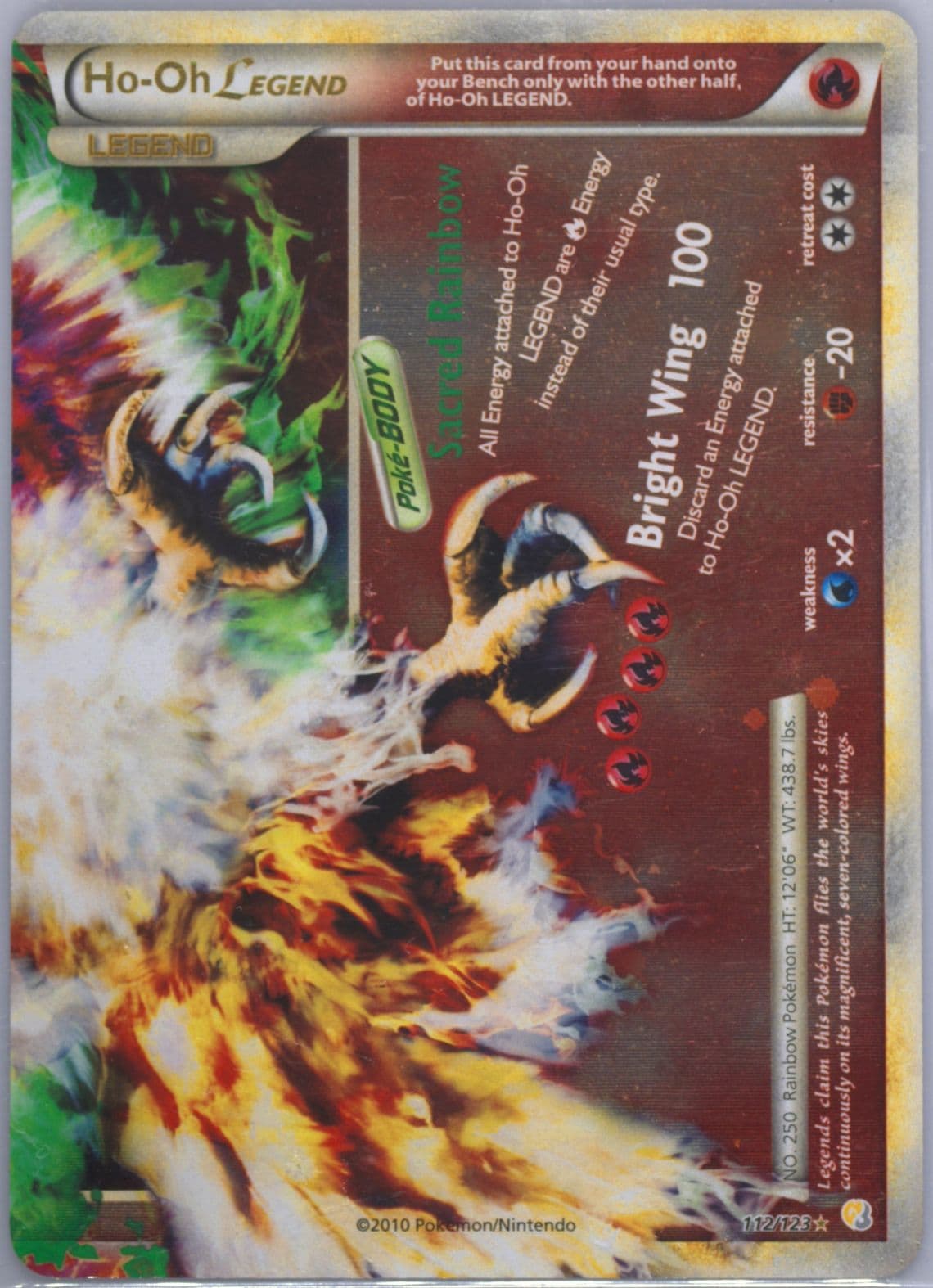 HO-Oh Legend-Holo (112) 2010 Pokemon Heartgold & Soulsilver