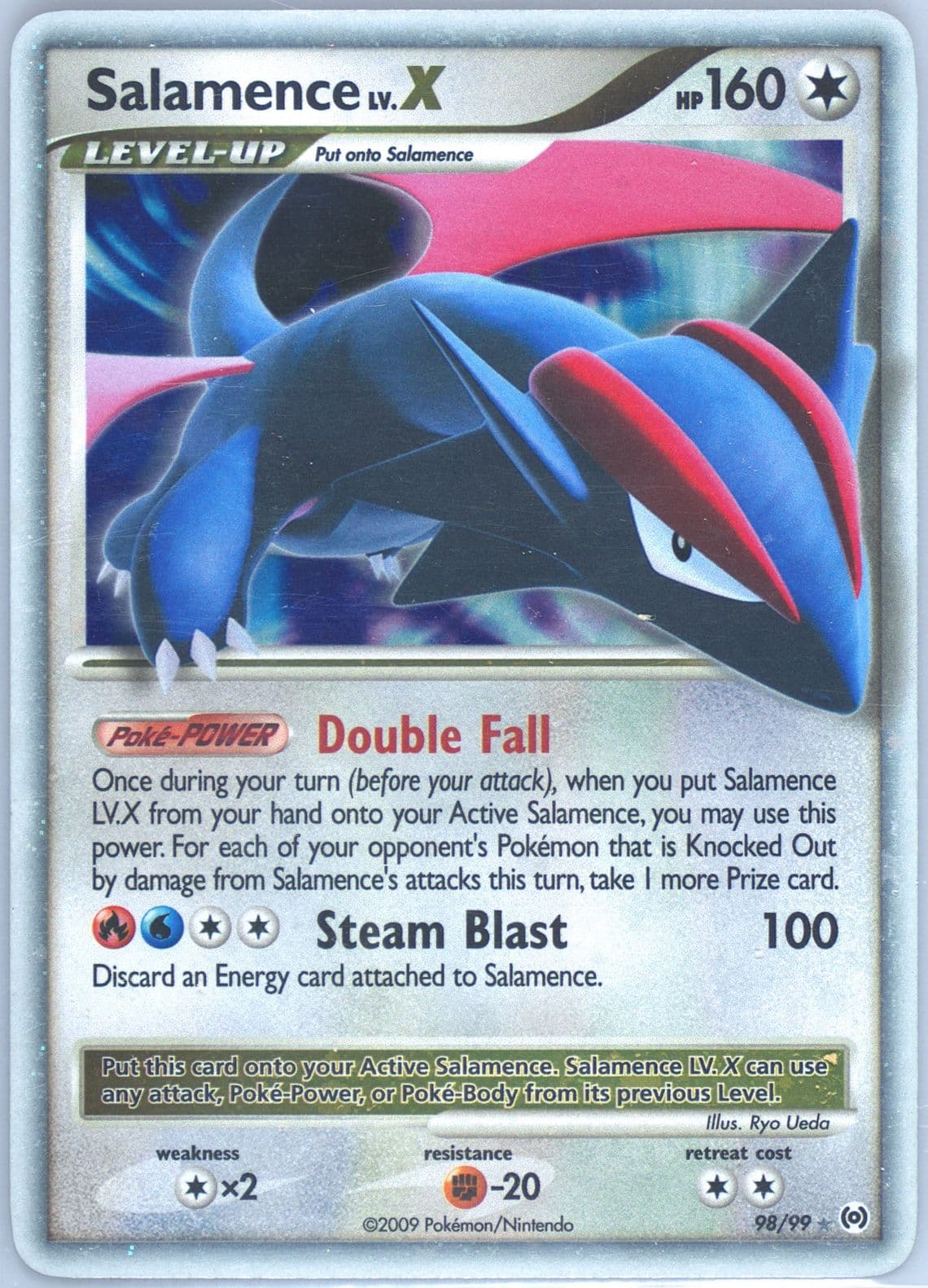 Salamence LV.X-Holo (98) 2009 Pokemon Platinum Arceus