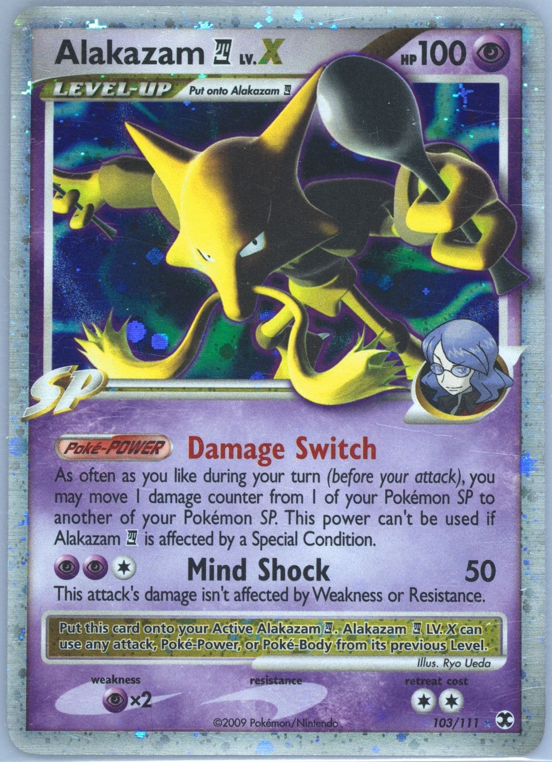 Alakazam 4 LV.X-Holo (103) 2009 Pokemon Platinum Rising Rivals