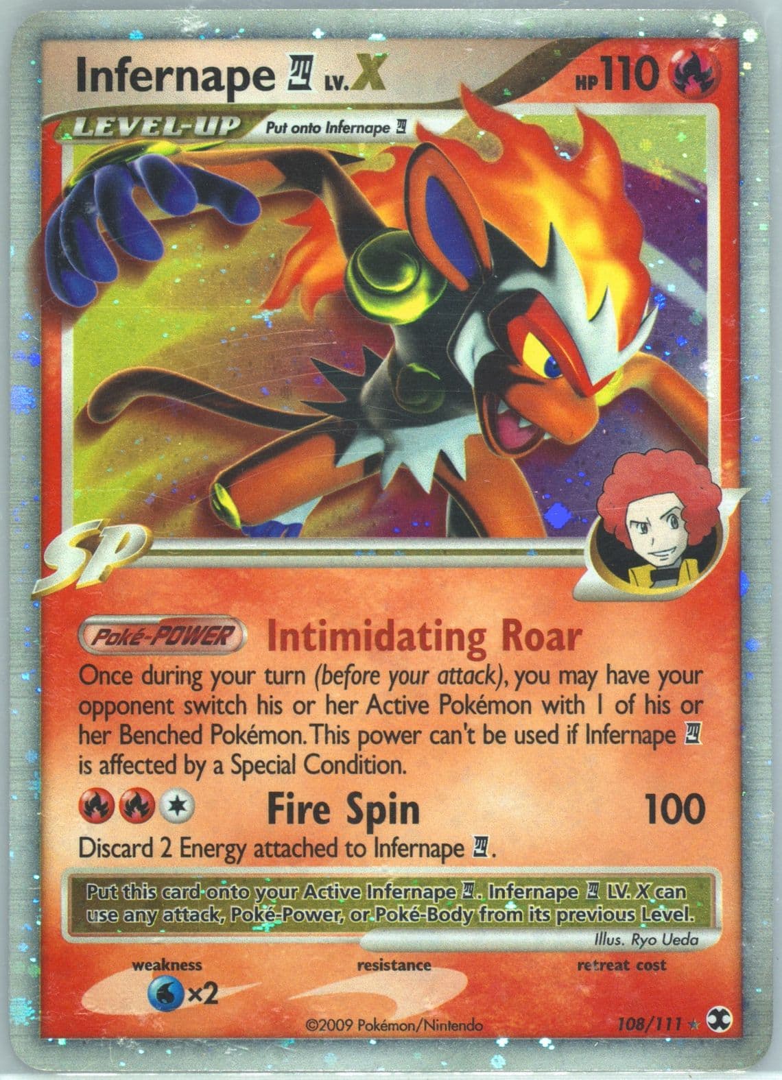 Infernape 4 LV.X-Holo (108) 2009 Pokemon Platinum Rising Rivals