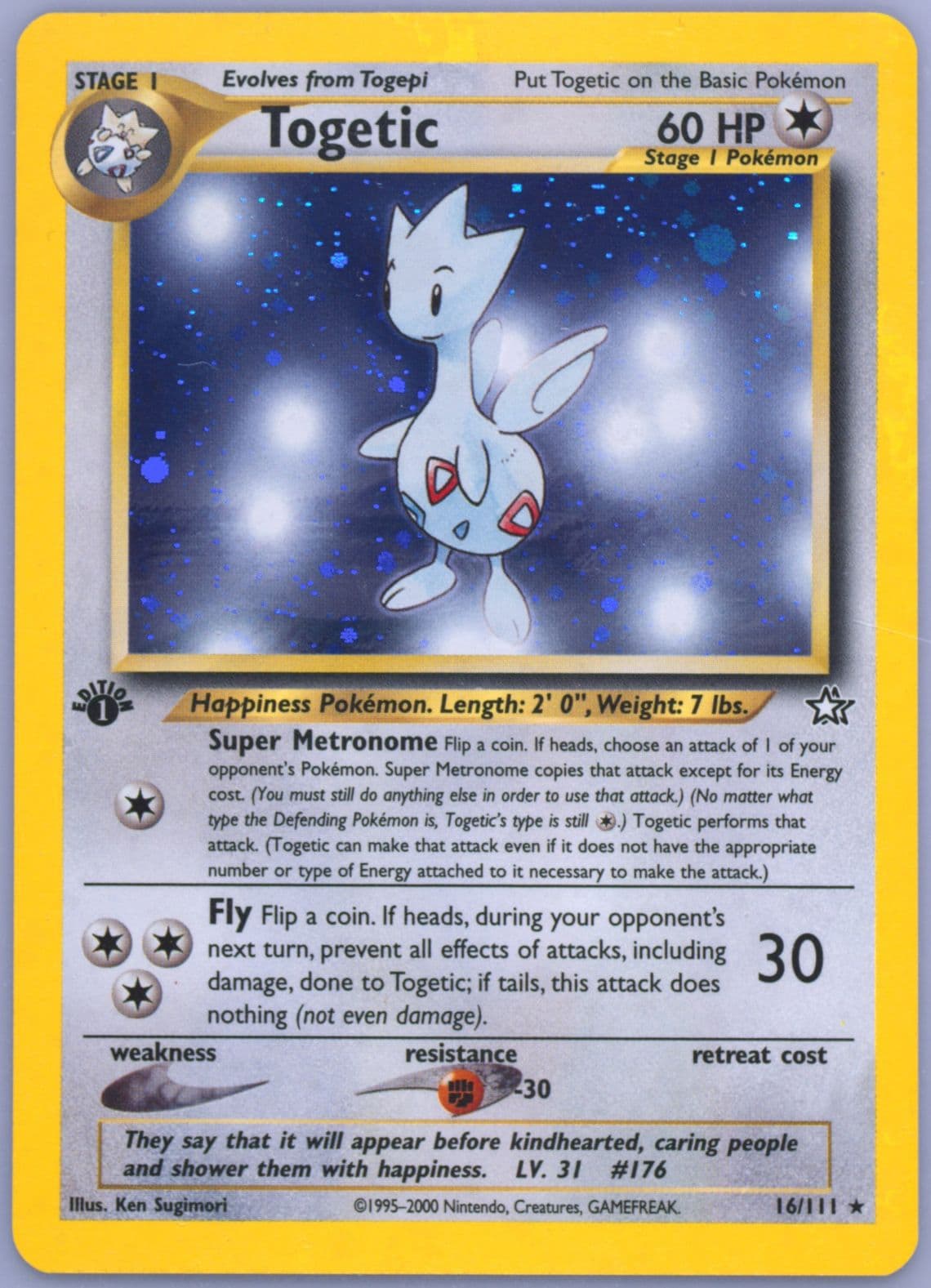 Togetic-Holo (16) 2000 Pokemon Neo Genesis 1st Edition