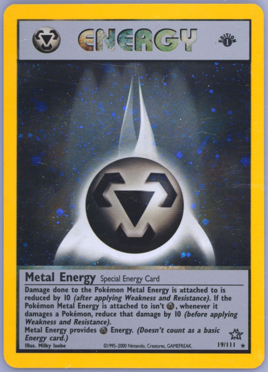 Metal Energy-Holo (19) 2000 Pokemon Neo Genesis 1st Edition