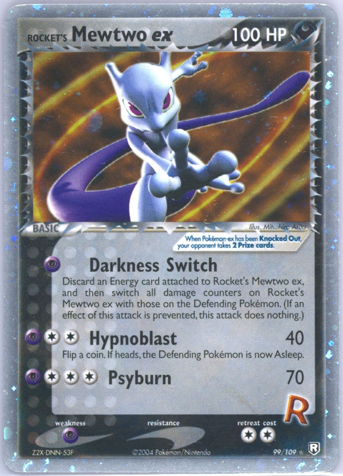 Rocket's Mewtwo EX-Holo (99) 2004 Pokemon EX Team Rocket Returns