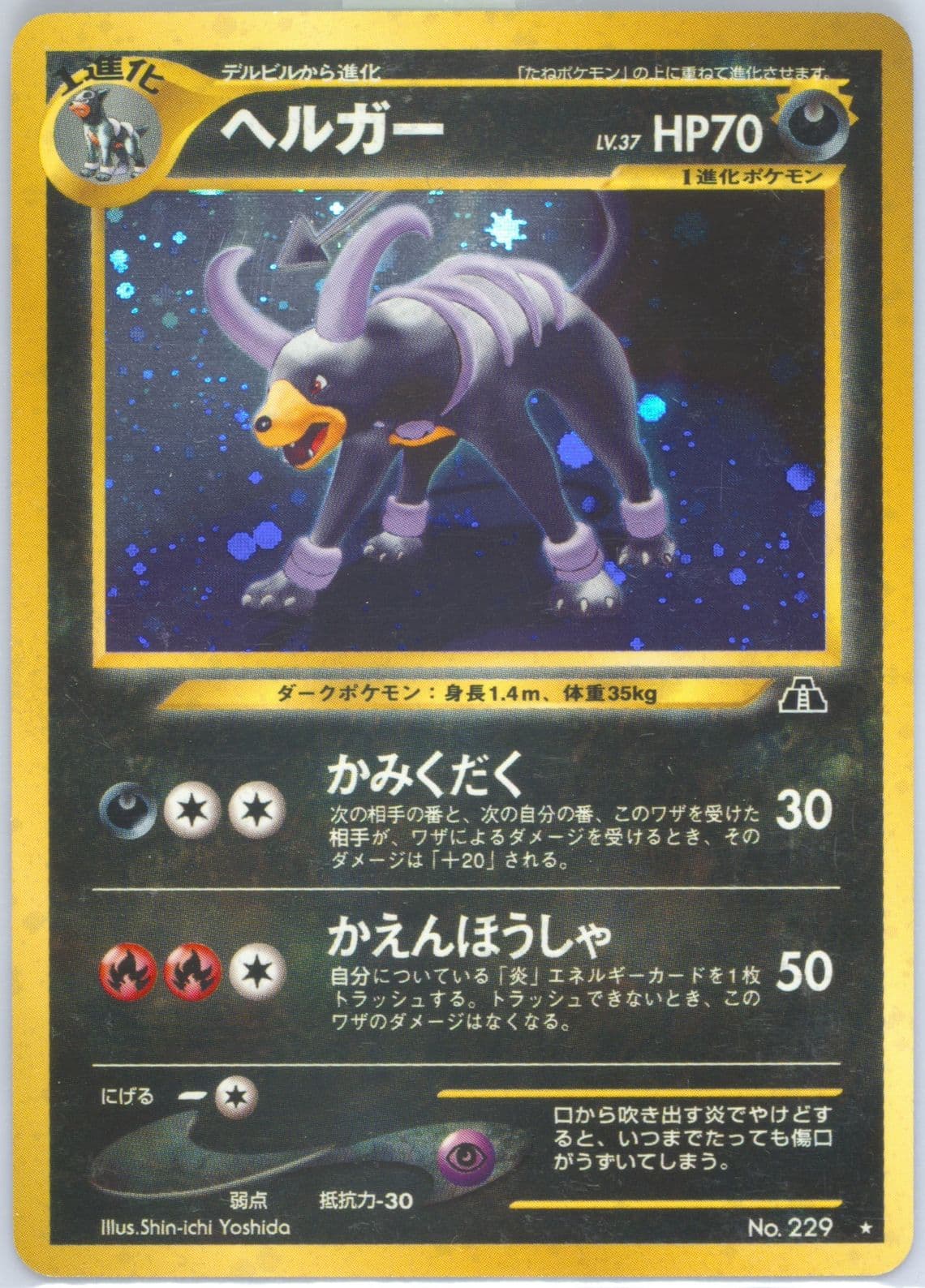 Houndoom-Holo (229) 2000 Pokemon Japanese Neo 2