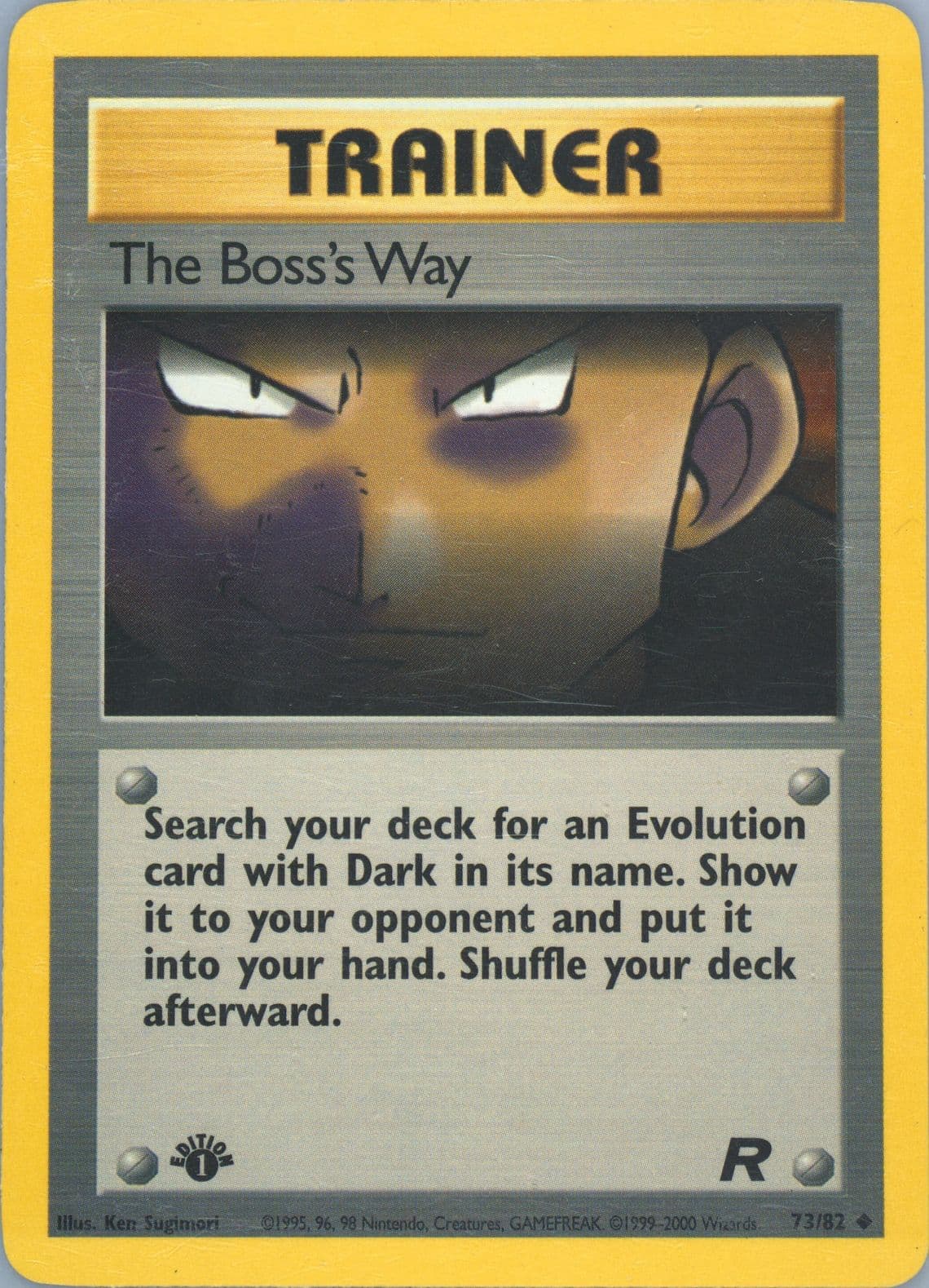 The Boss's Way 1st Edition (73) 2000 Pokemon Rocket