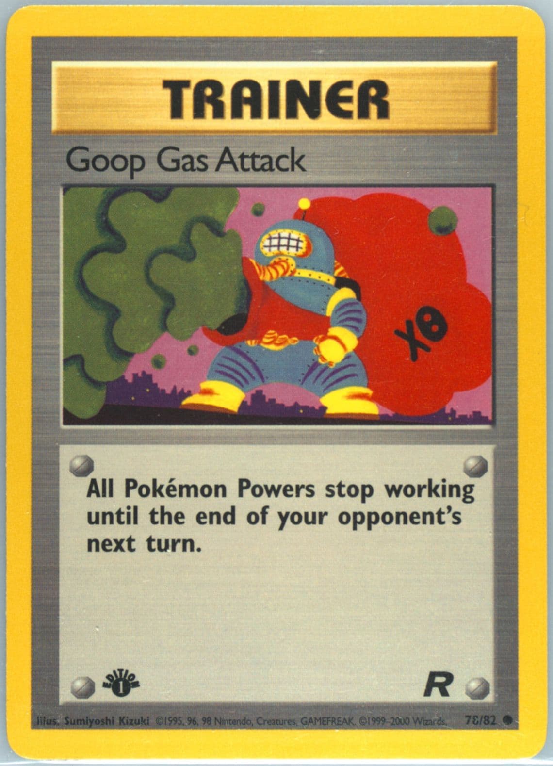 Goop Gas Attack 1st Edition (78) 2000 Pokemon Rocket