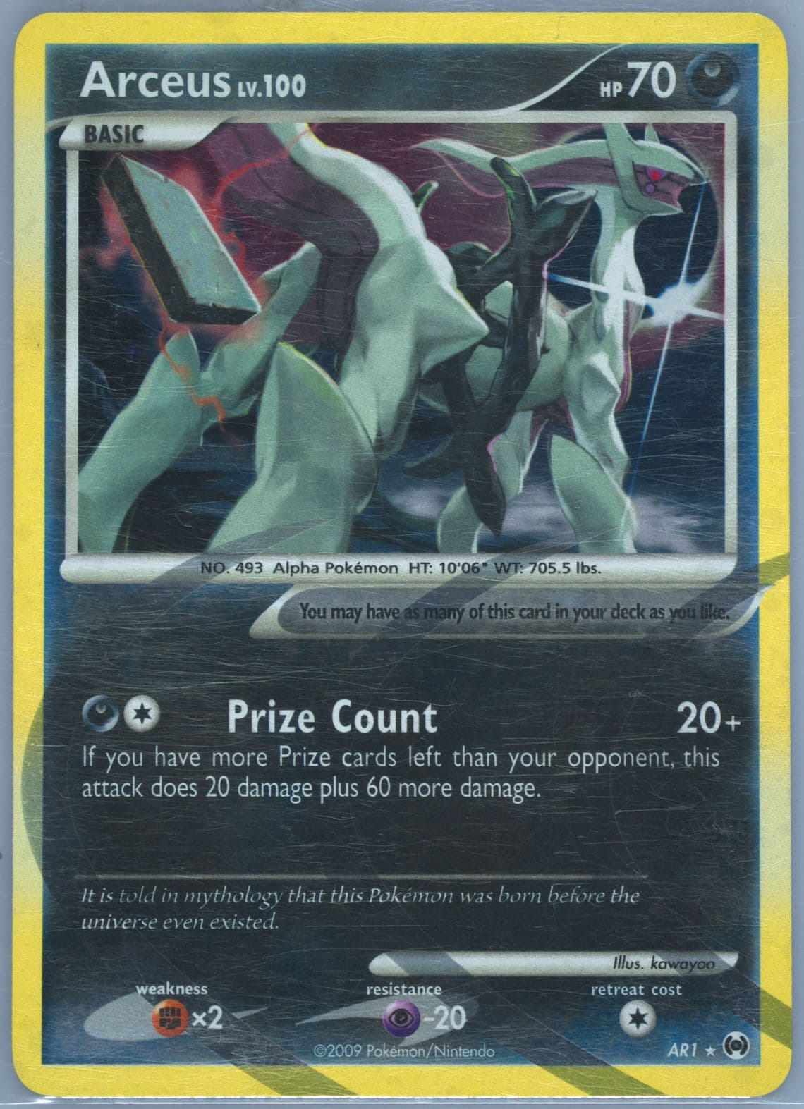 Arceus-Holo (AR1) 2009 Pokemon Platinum Arceus