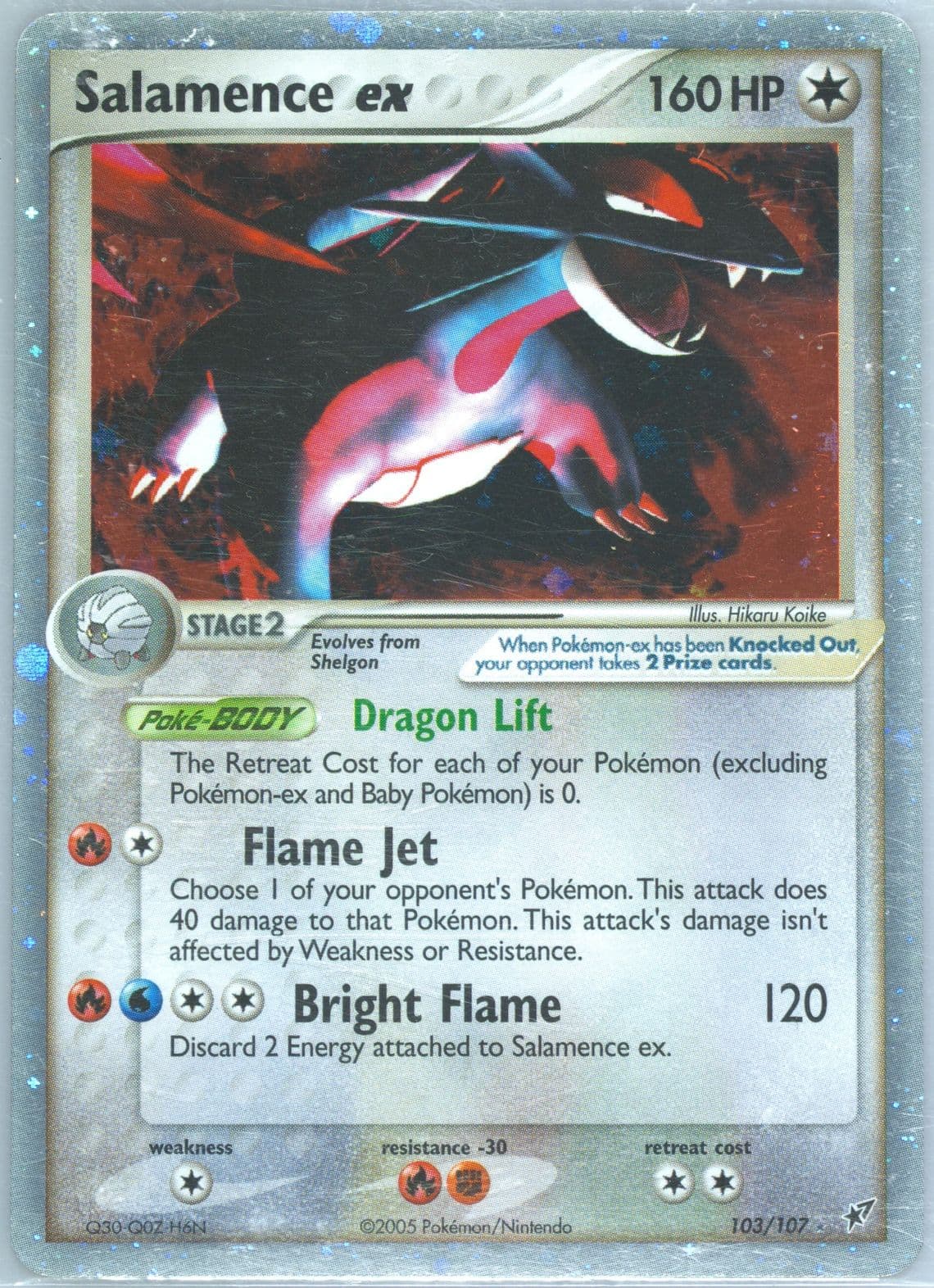 Salamence EX-Holo (103) 2005 Pokemon EX Deoxys