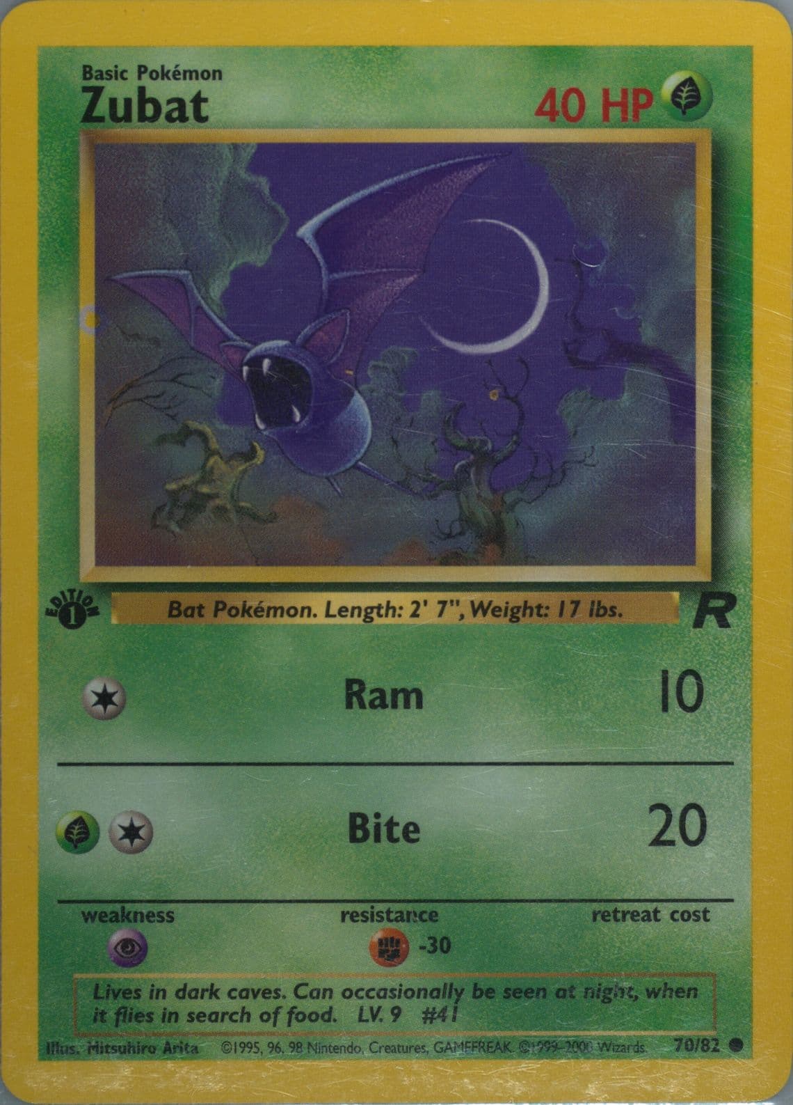 Zubat 1st Edition (70) 2000 Pokemon Rocket