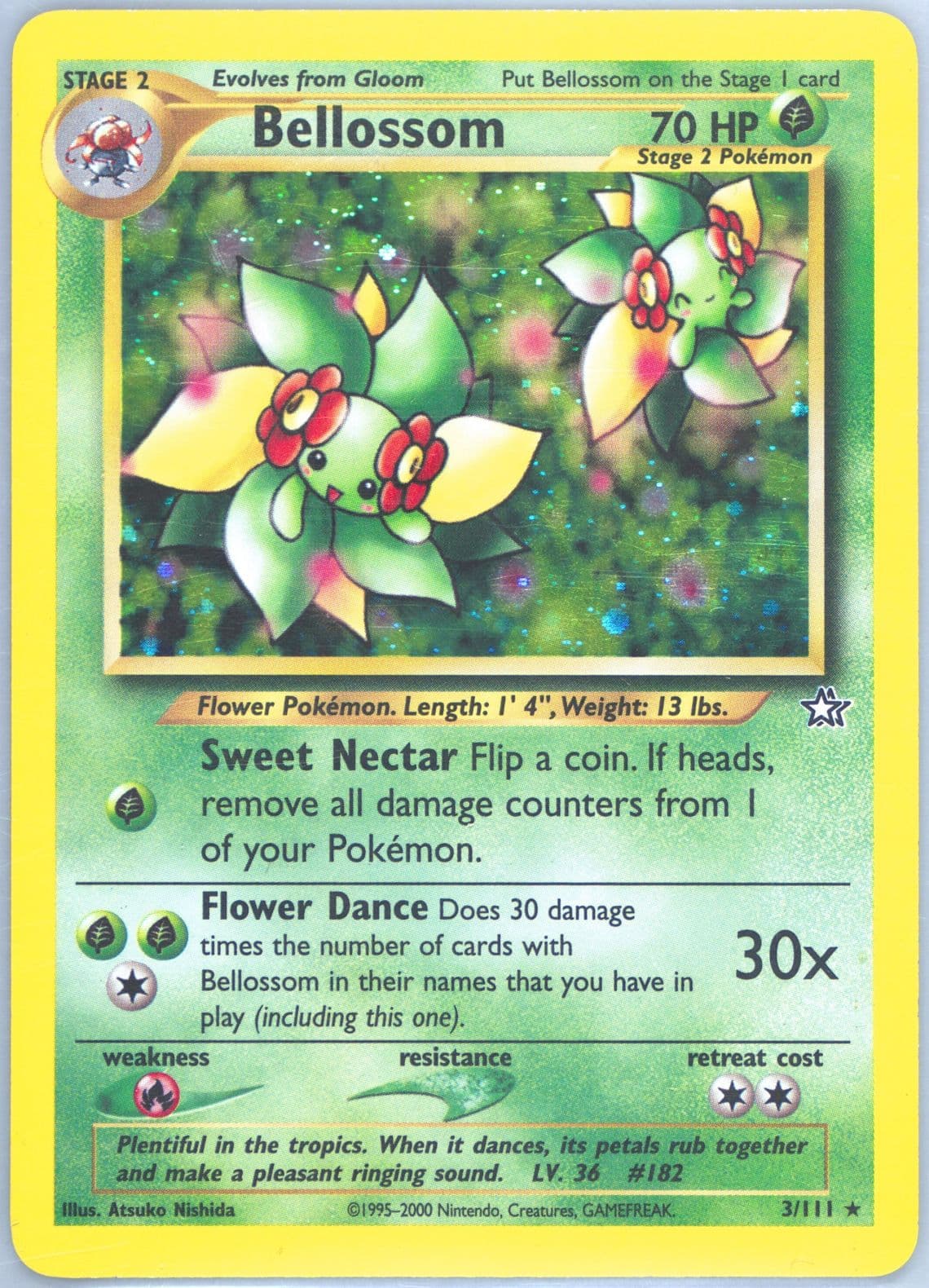 Bellossom-Holo (3) 2000 Pokemon Neo Genesis