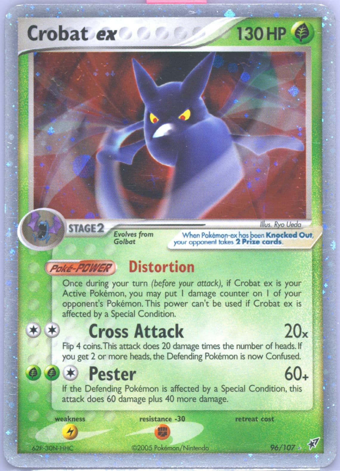 Crobat EX-Holo (96) 2005 Pokemon EX Deoxys