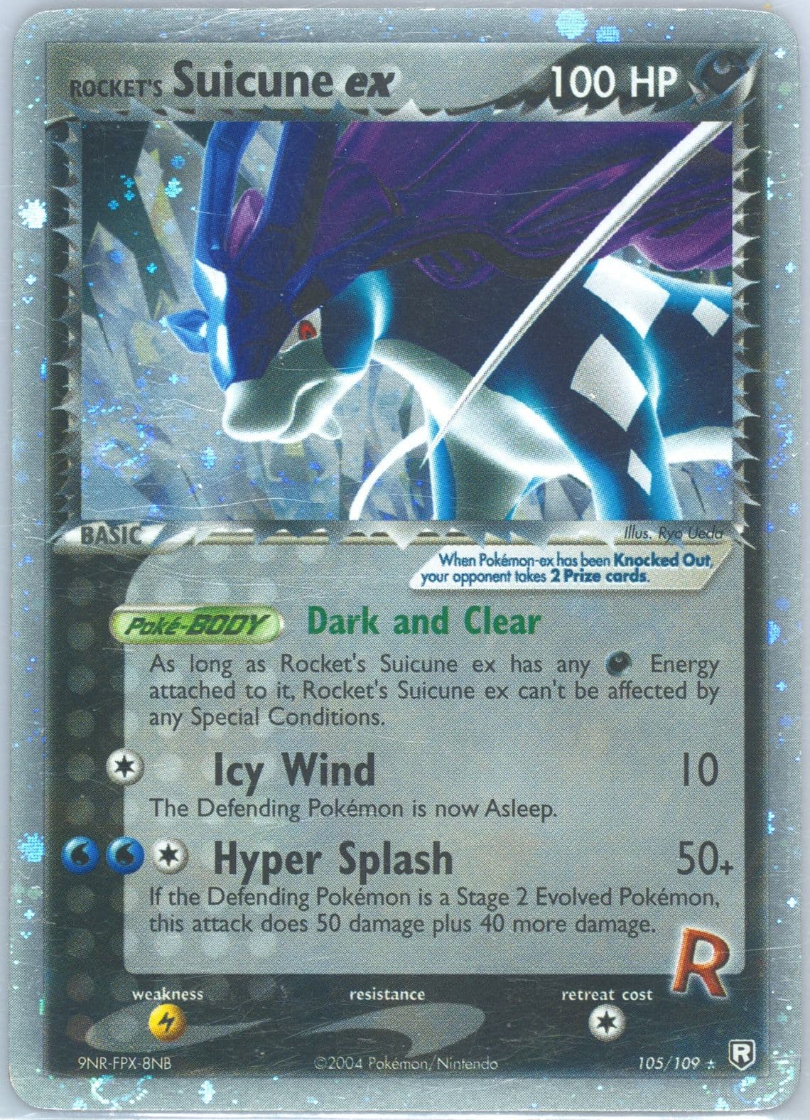 Rocket's Suicune EX-Holo (105) 2004 Pokemon EX Team Rocket Returns