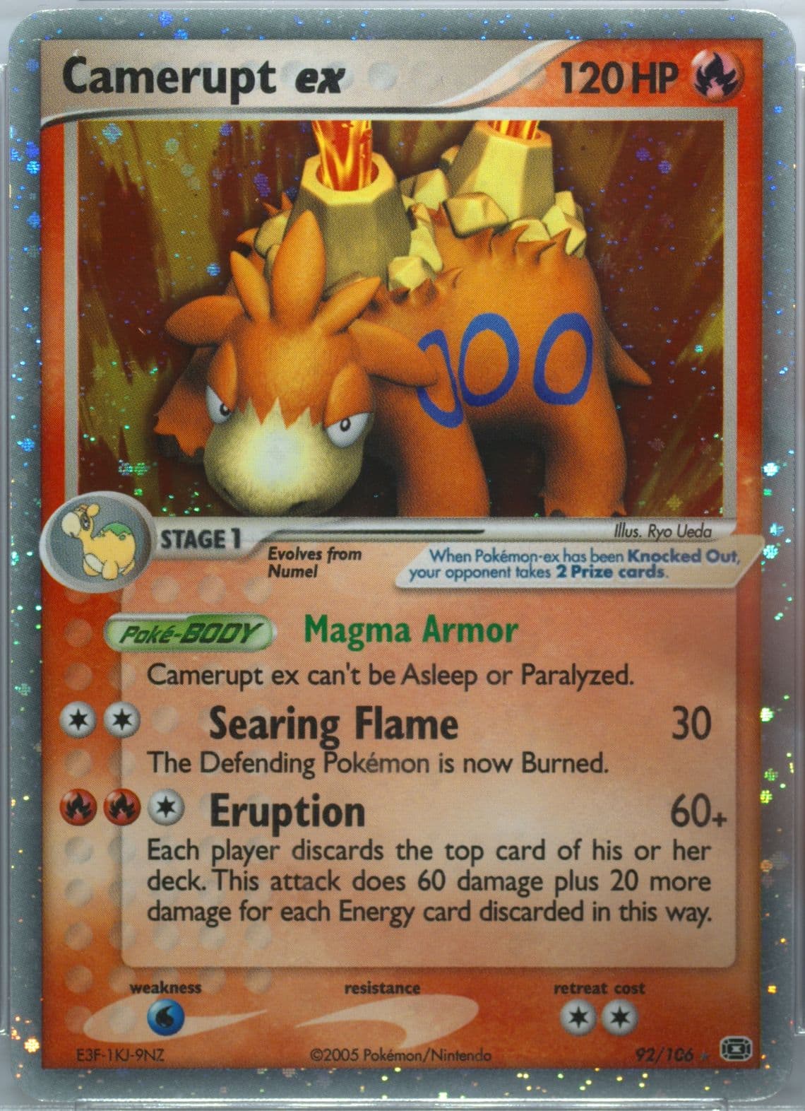 Camerupt EX-Holo (92) 2005 Pokemon EX Emerald