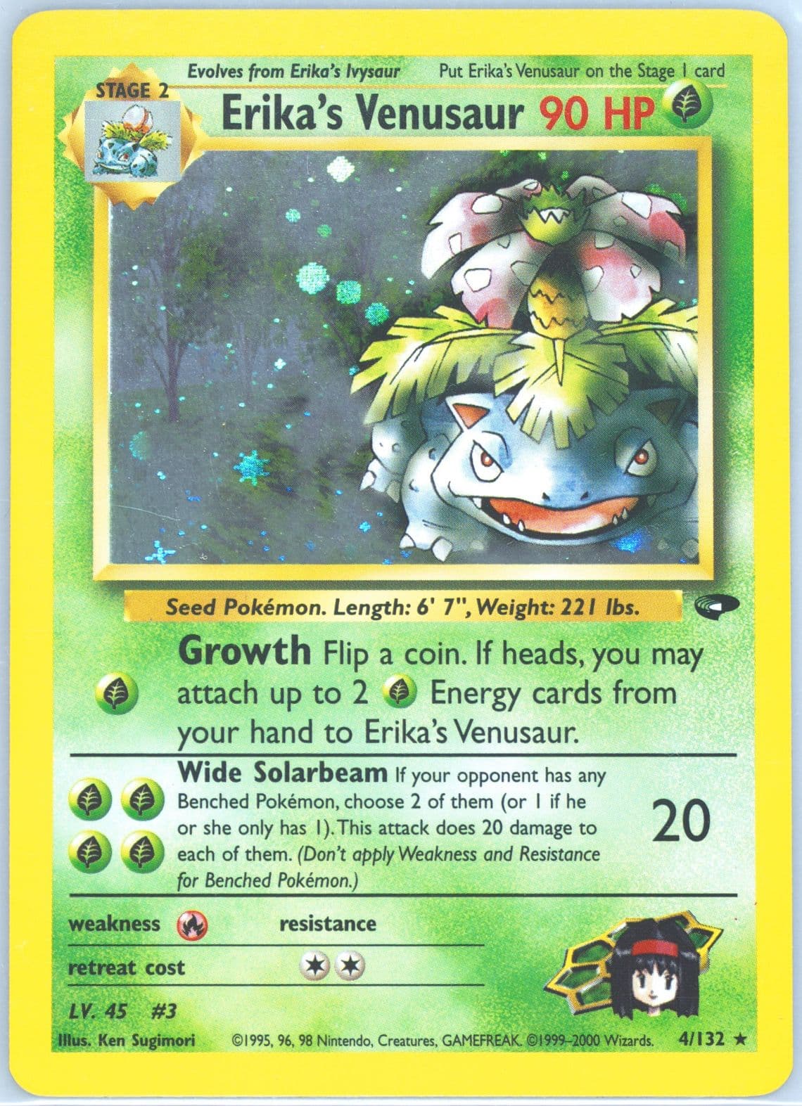 Erika's Venusaur Holo (4) 2000 Pokemon Gym Challenge