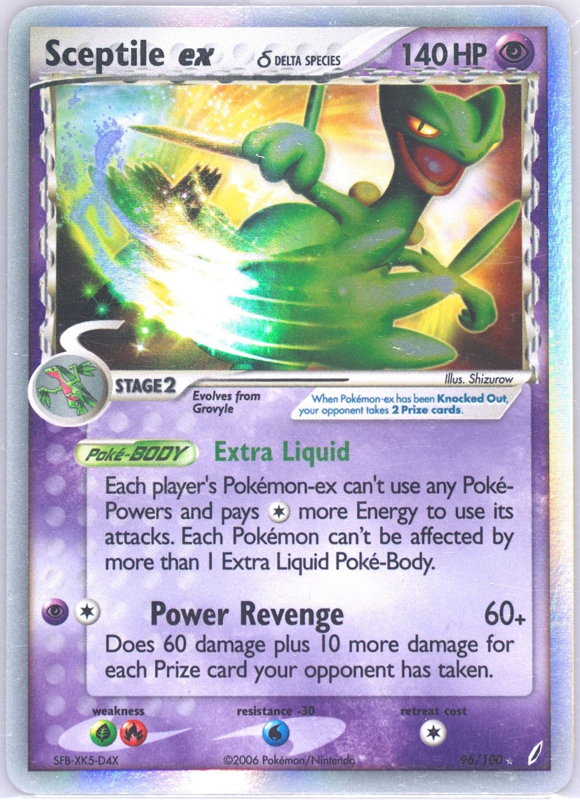 Sceptile EX-Holo (96) 2006 Pokemon EX Crystal Guardians