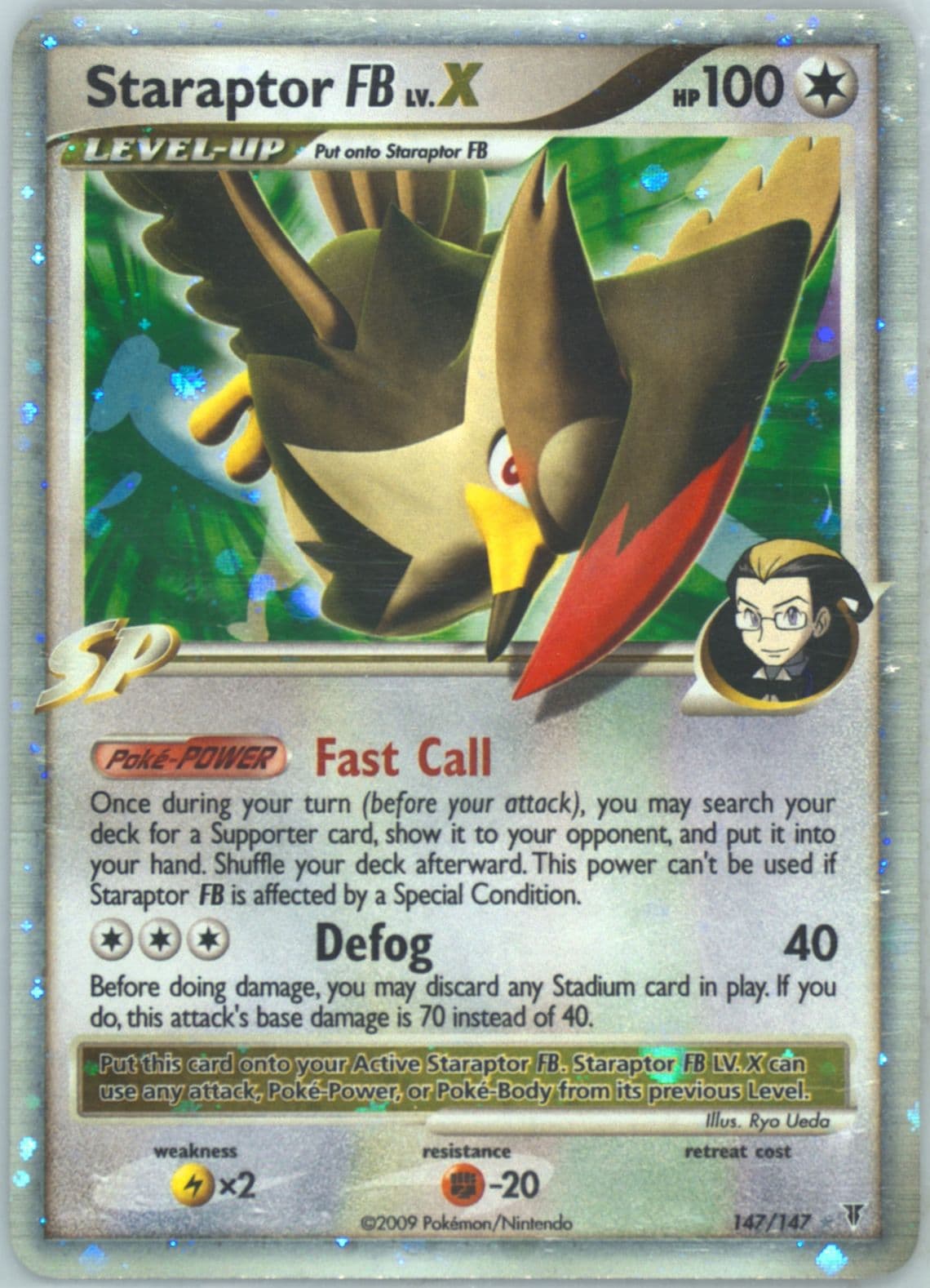 Staraptor FB LV.X-Holo (147) 2009 Pokemon Platinum Supreme Victors