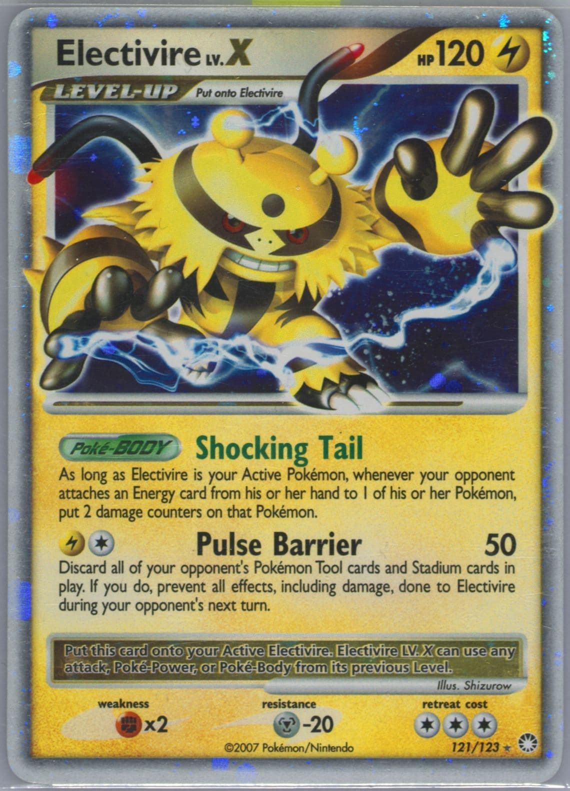 Electivire LV.X-Holo (121) 2007 Pokemon Diamond & Pearl Mysterious Treasures