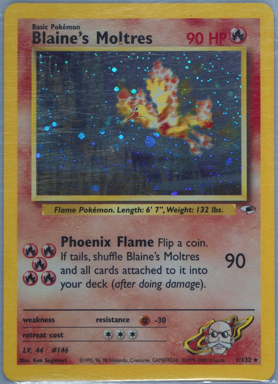 Blaine's Moltres Holo (1) 2000 Pokemon Gym Heroes