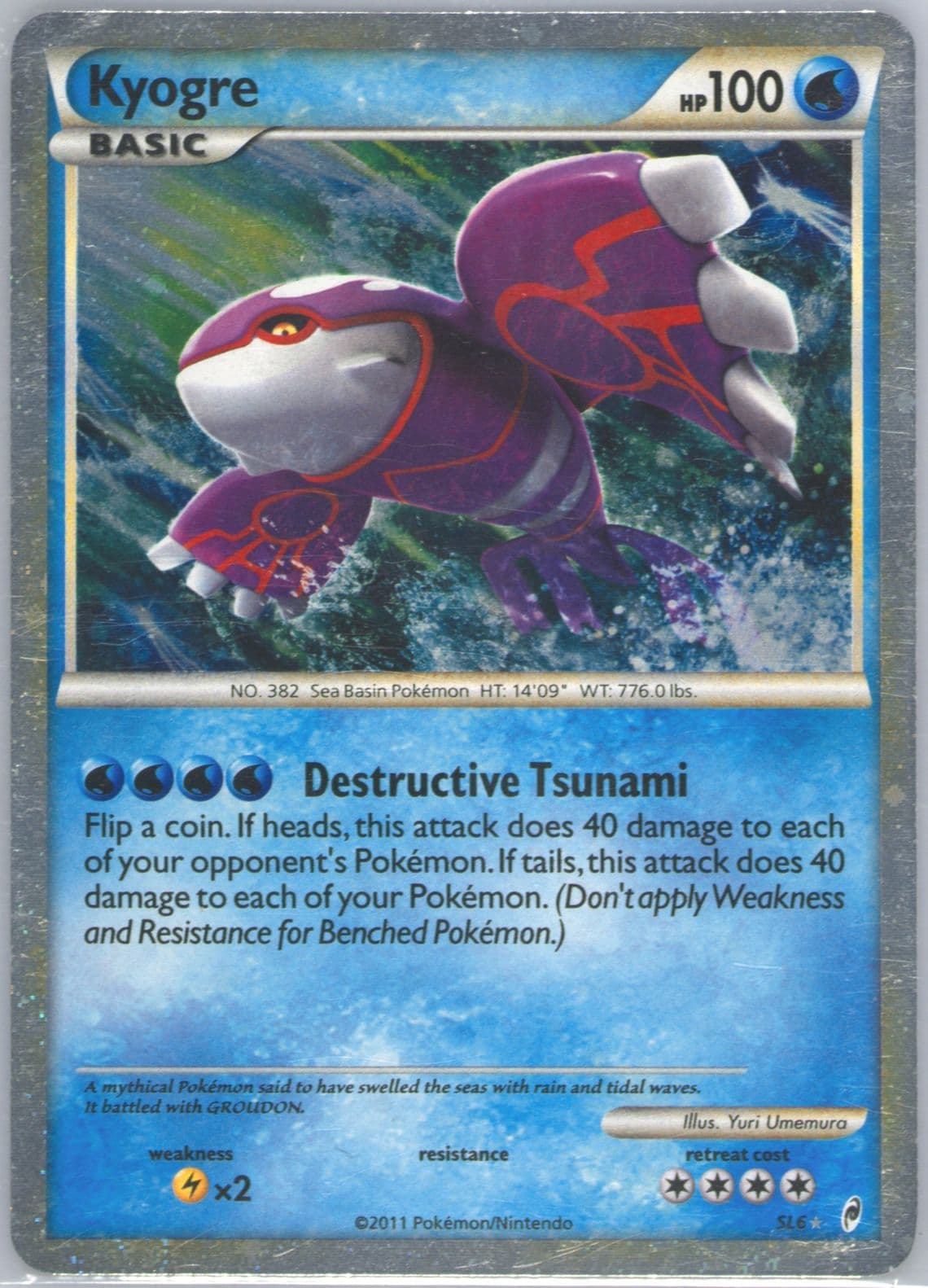 Kyogre-Holo (SL6) 2011 Pokemon Call of Legends