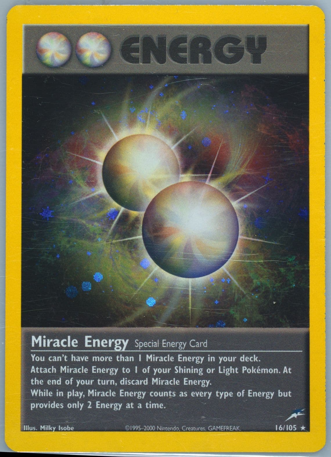 Miracle Energy-Holo (16) 2002 Pokemon Neo Destiny