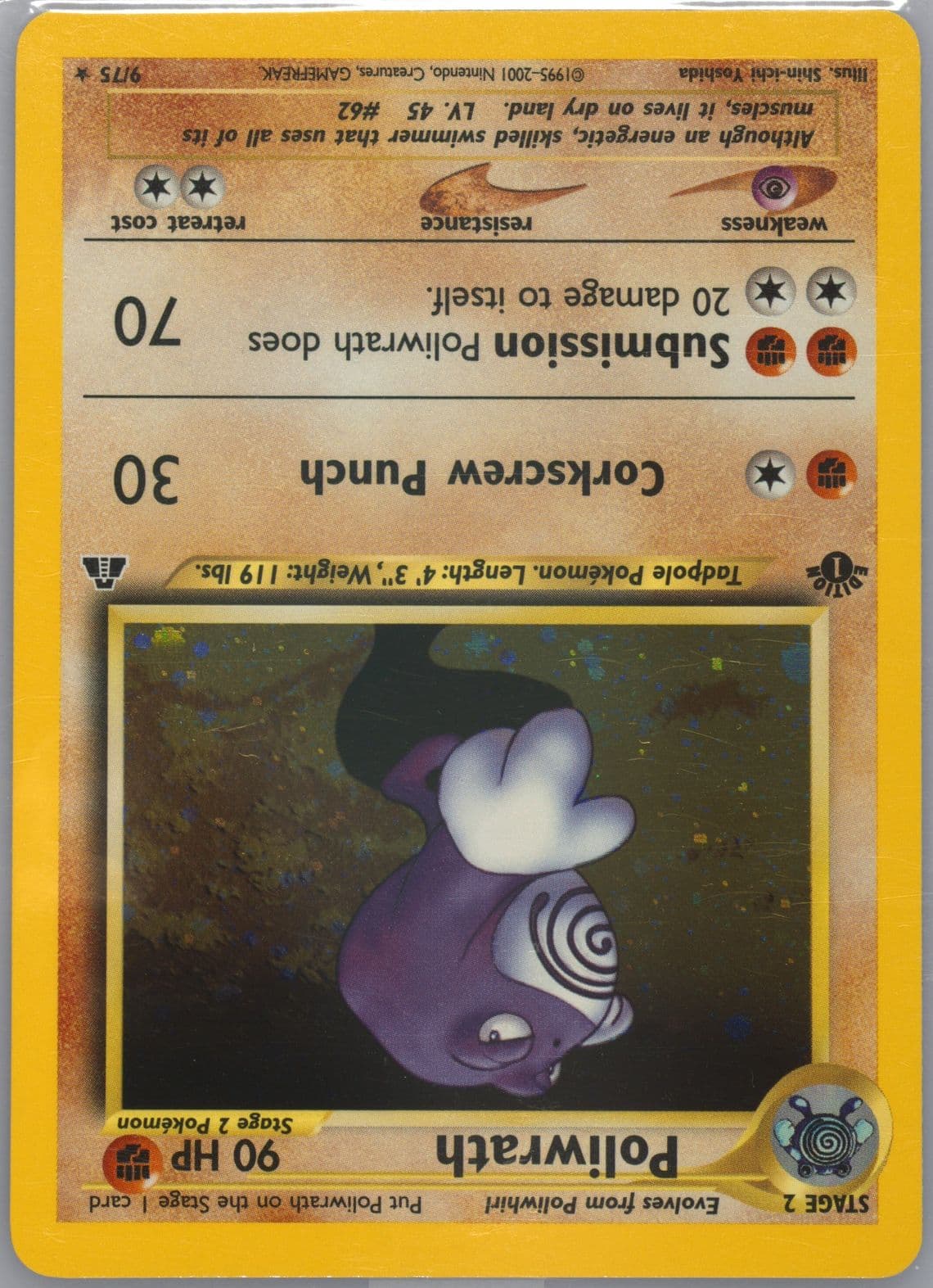 Poliwrath-Holo 1st Edition (9) 2001 Pokemon Neo Discovery
