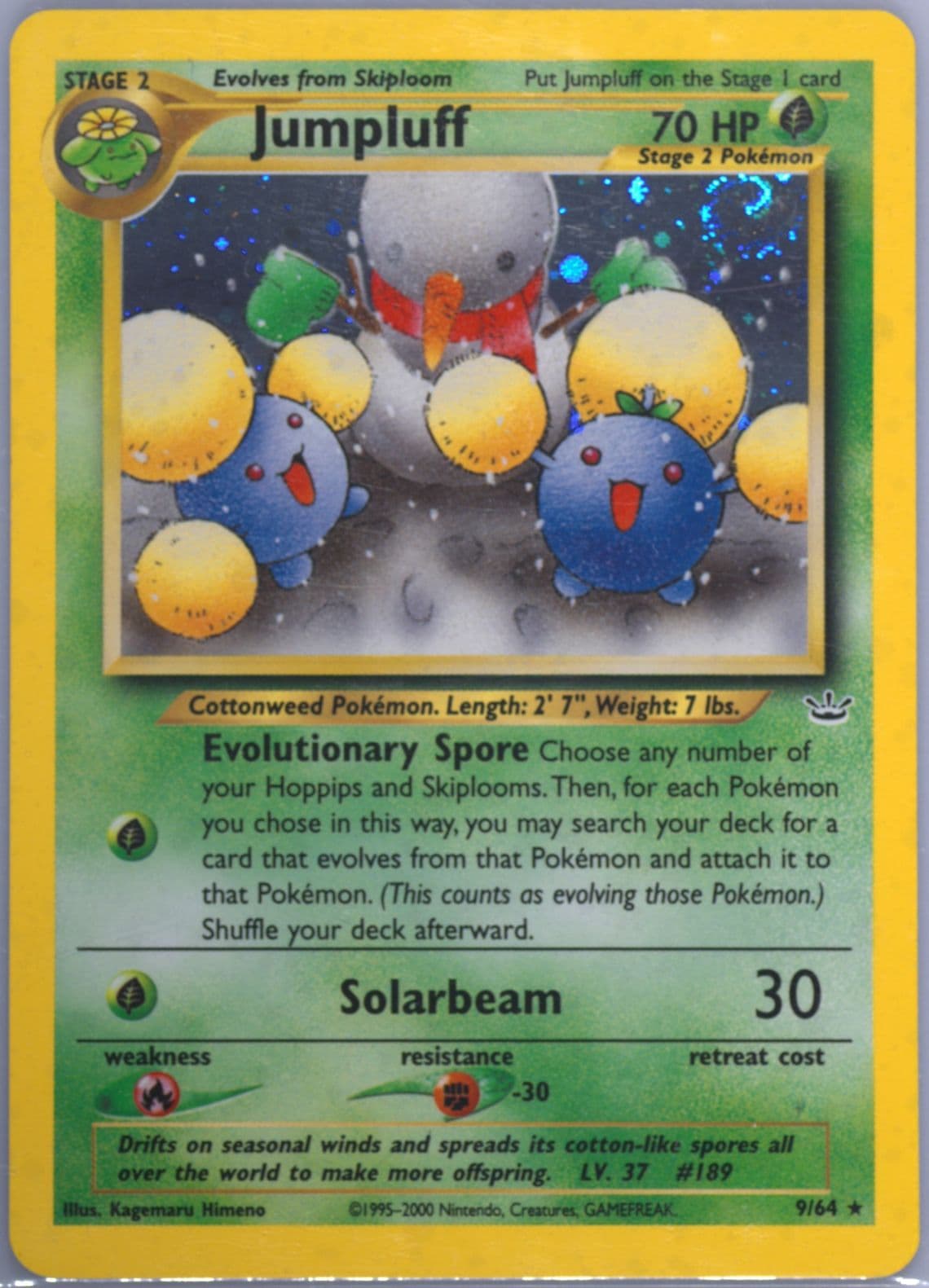 Jumpluff-Holo (9) 2001 Pokemon Neo Revelation