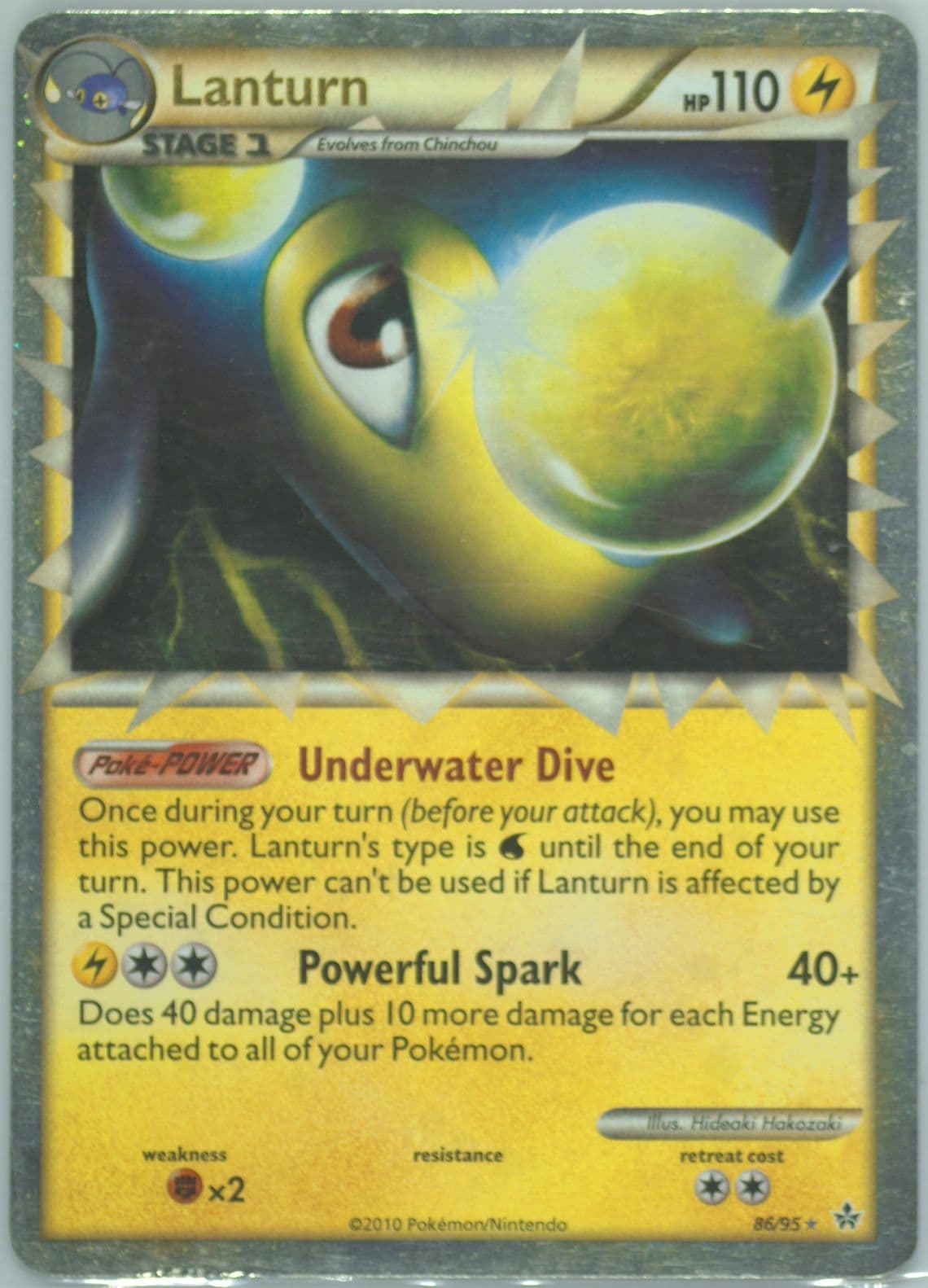 Lanturn-Holo (86) 2010 Pokemon Heartgold & Soulsilver Unleashed