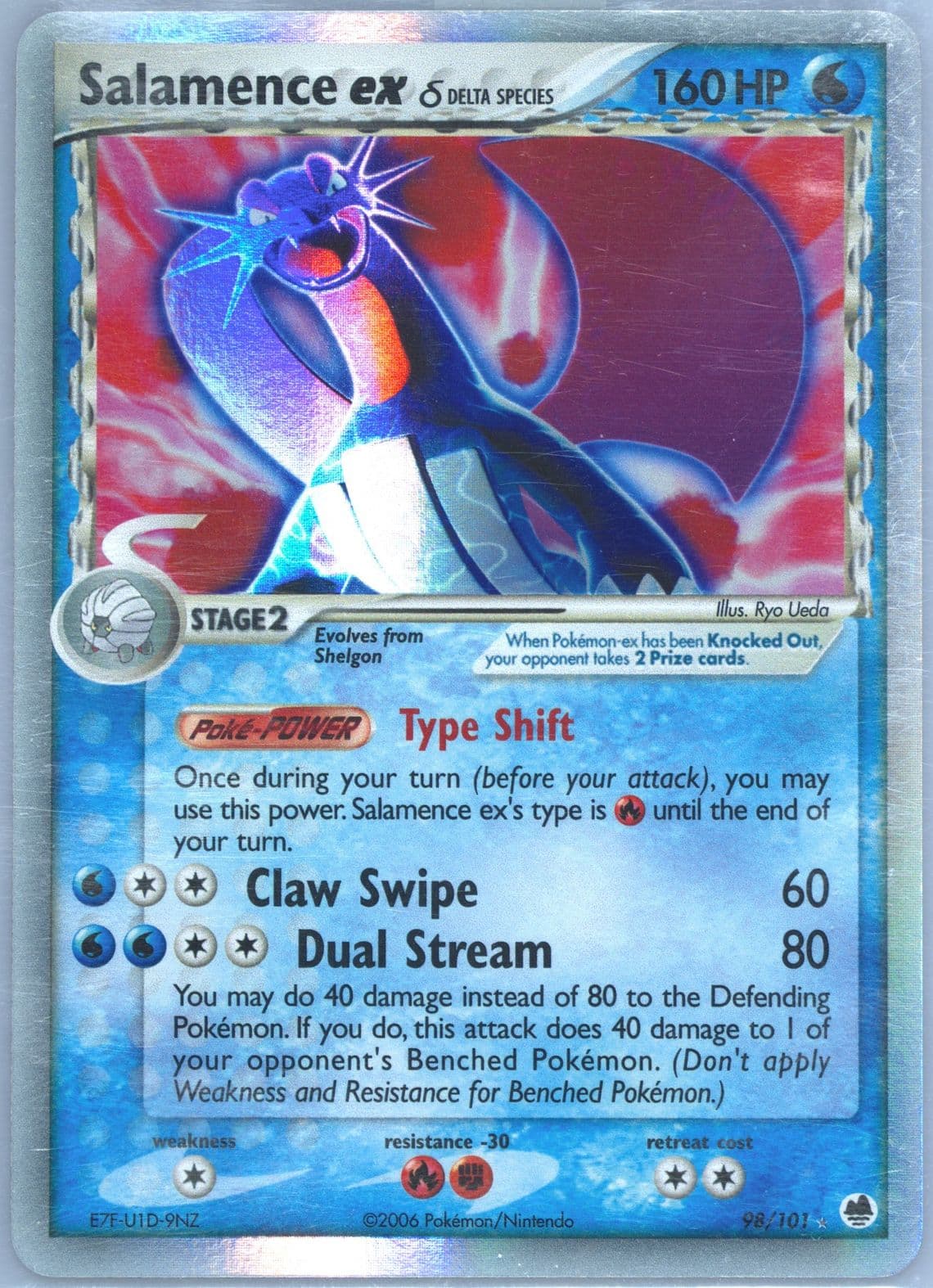 Salamence EX-Holo (98) 2006 Pokemon EX Dragon Frontiers