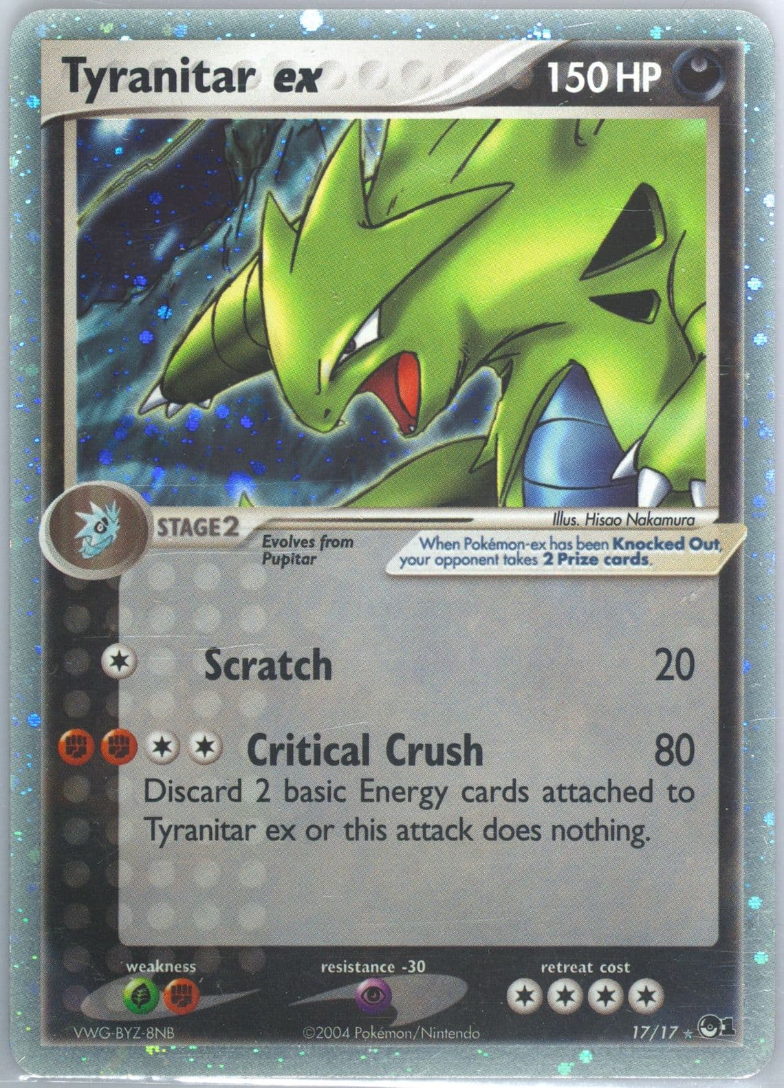 Tyranitar EX-Holo (17) 2004 Pokemon Pop Series 1