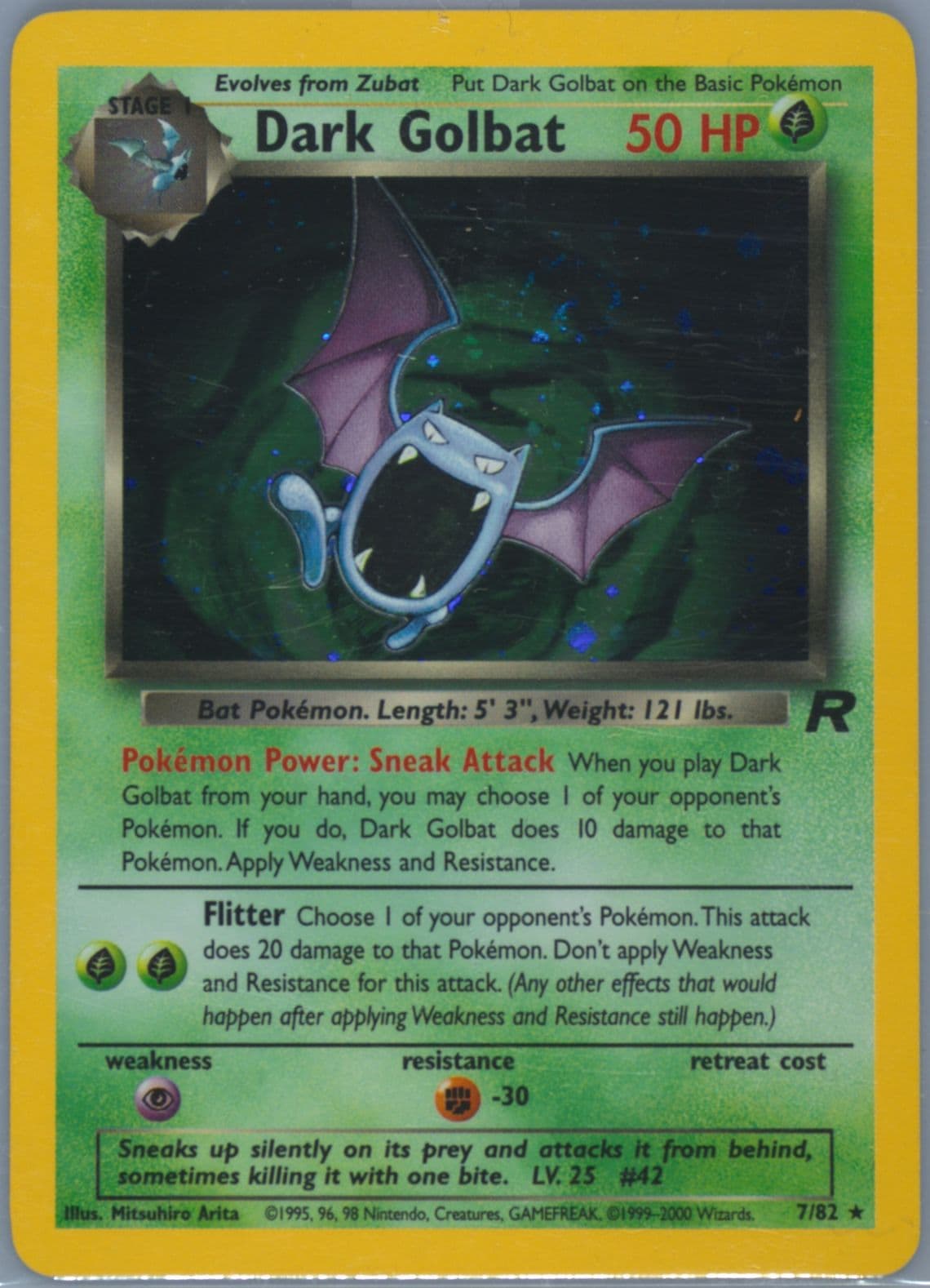 Dark Golbat-Holo (7) 2000 Pokemon Rocket