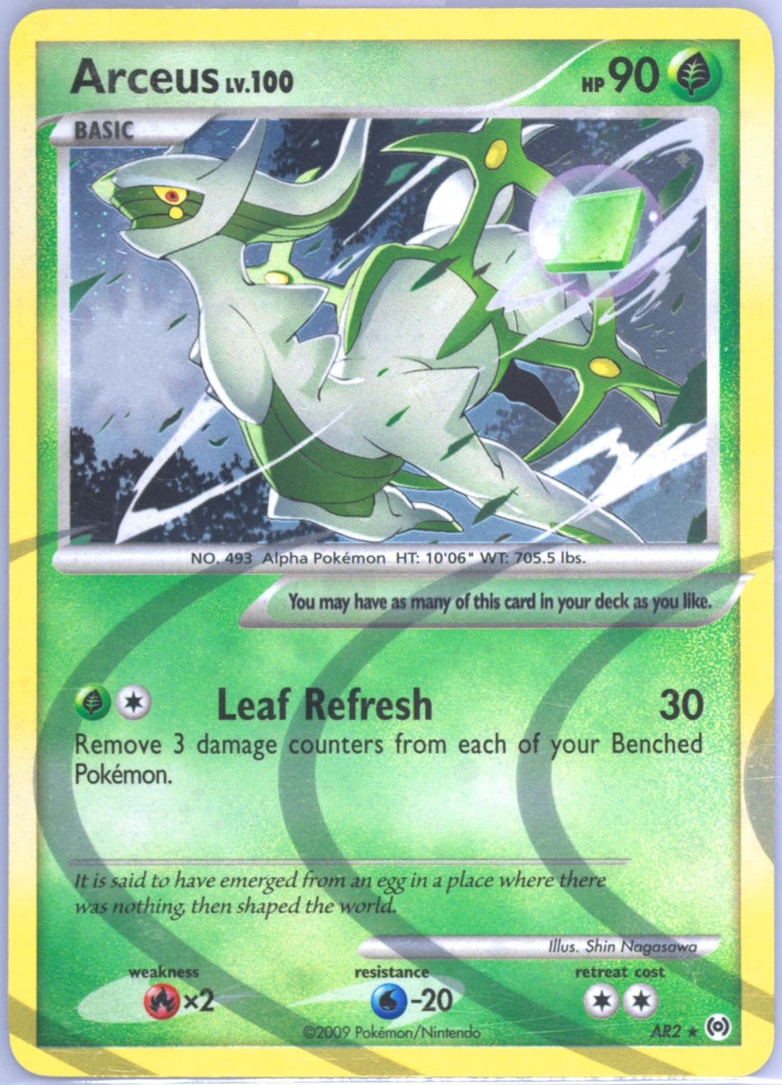 Arceus-Holo (AR2) 2009 Pokemon Platinum Arceus