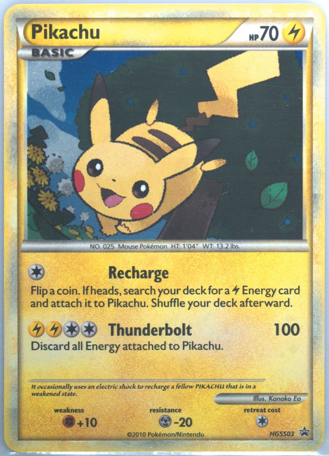 Pikachu-Holo (HGSS03) 2010 Pokemon Heartgold & Soulsilver Promo