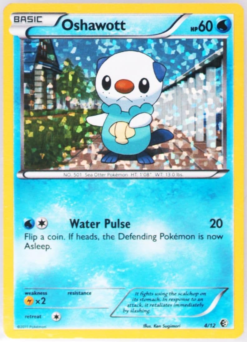 Oshawott-Holo (4) 2011 Pokemon McDonalds Collection